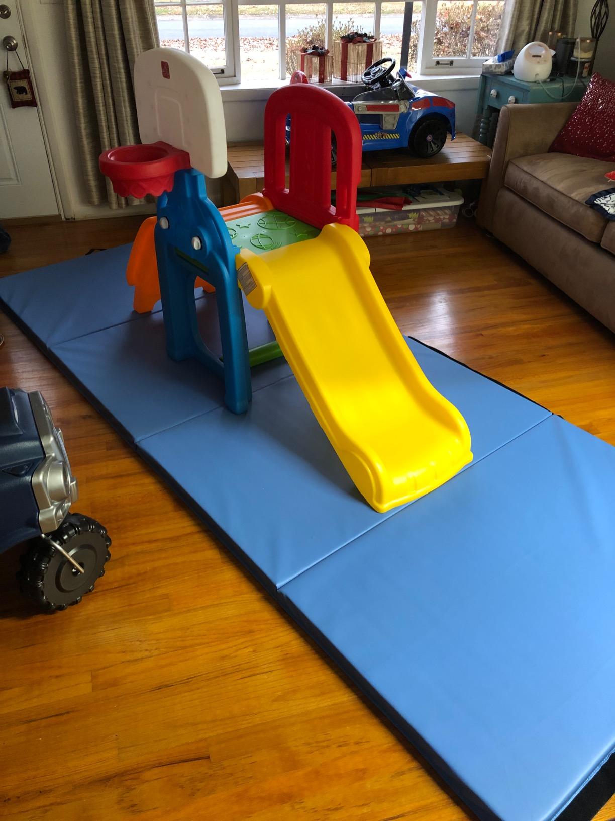 Step2 Game Time Sports Climber, Kids Indoor/Outdoor Playset, Backyard Playground Set, Slide, Climbing Wall, Basketball Hoop, Outside Jungle Gym, For Toddlers 2-6 Years Old customer photo 1
