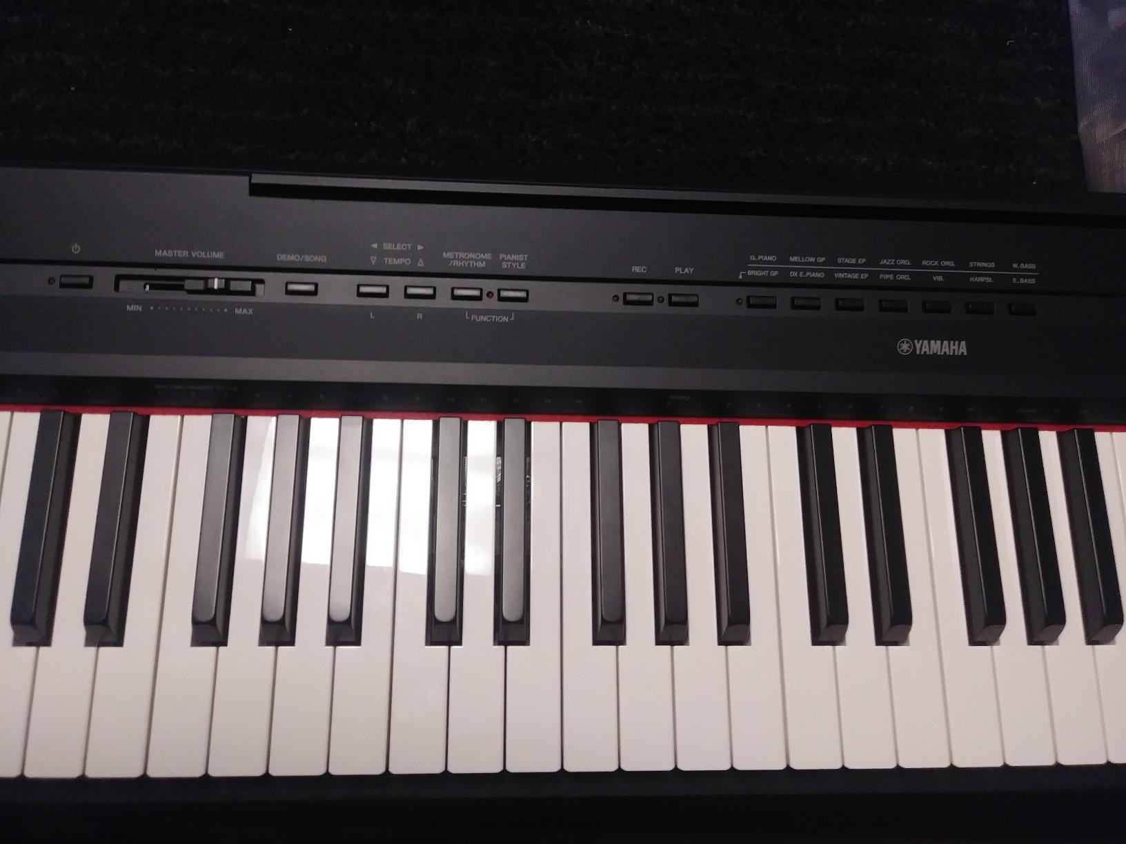 Yamaha P115 88-Key Weighted Action Digital Piano with Sustain Pedal, Black customer photo 2