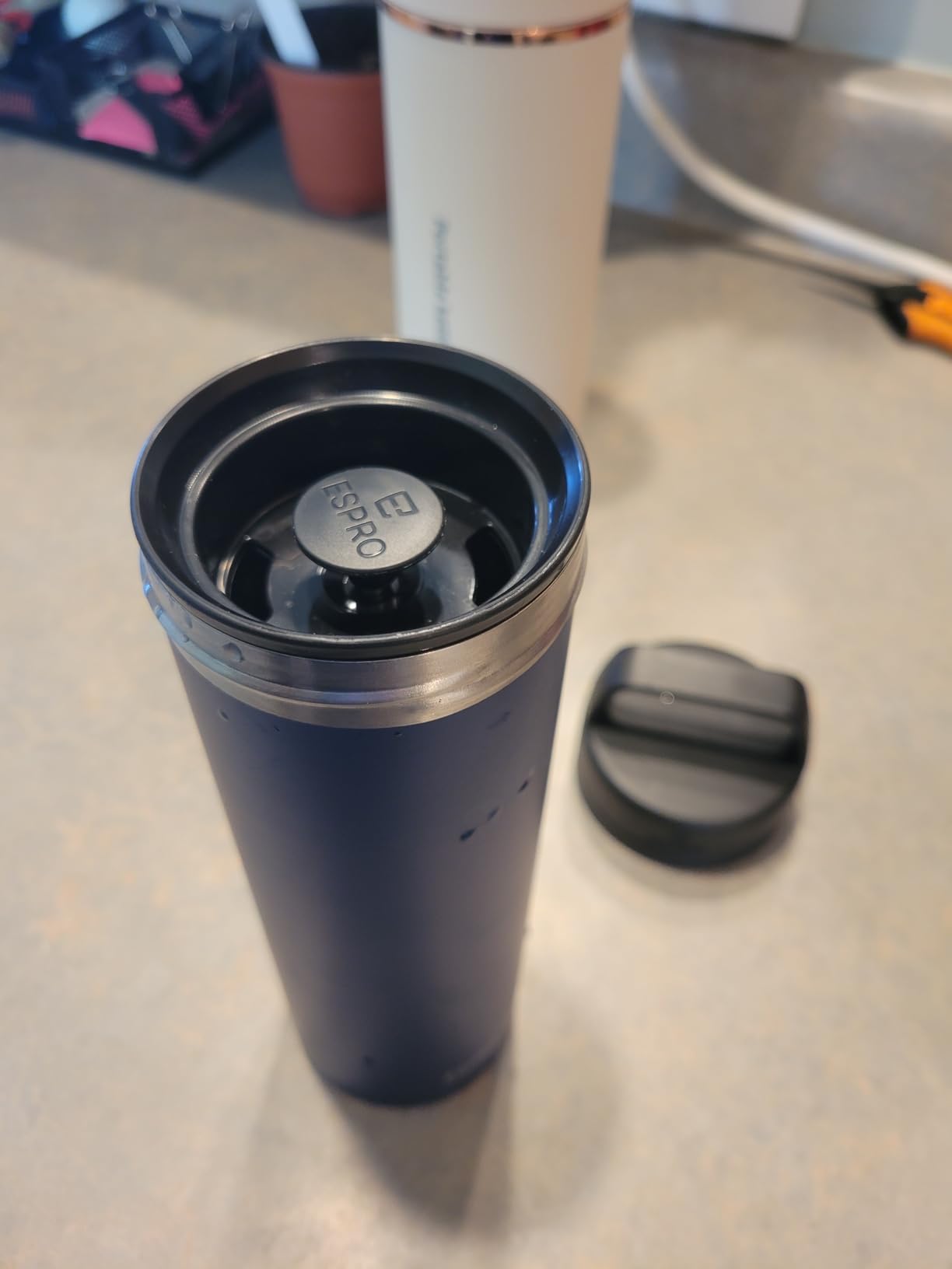 ESPRO Go P0 Insulated French Press Coffee Maker for Travel, 16oz, Black customer photo 2