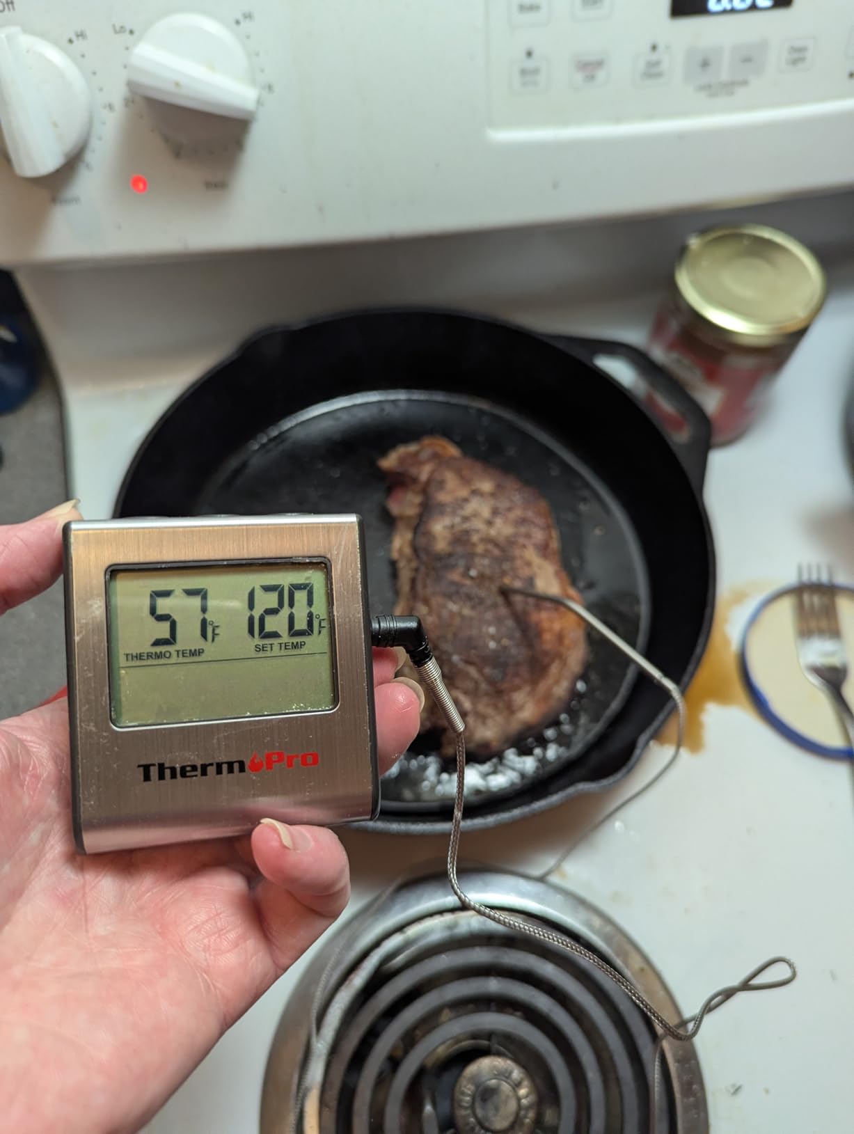 TempPro TempTrack Large LCD Digital Meat Thermometer for Cooking, Smoking customer photo 1