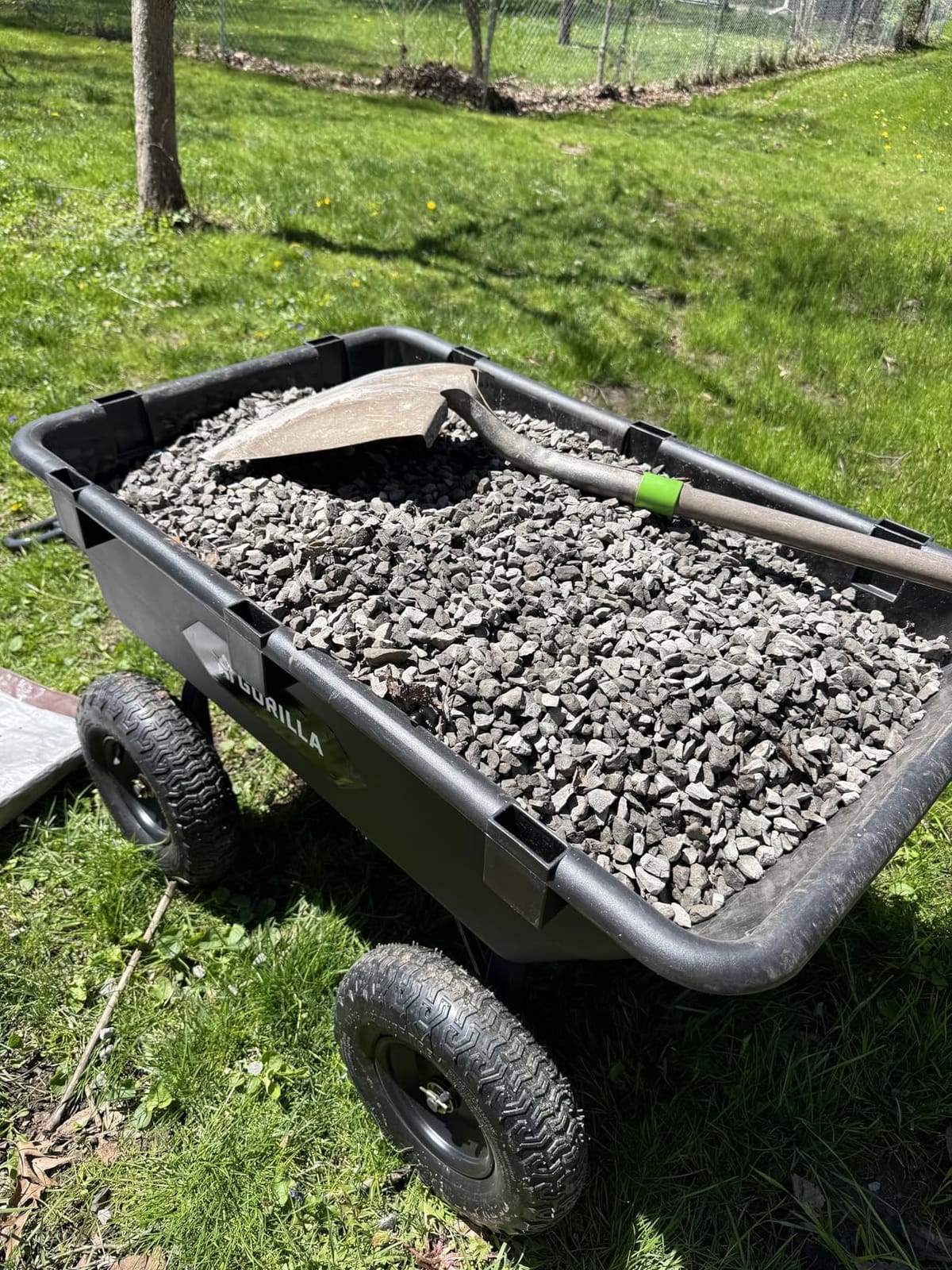 Gorilla Carts Poly Dump Cart, 1200 lb. Capacity, 6 Cu Ft customer photo 1