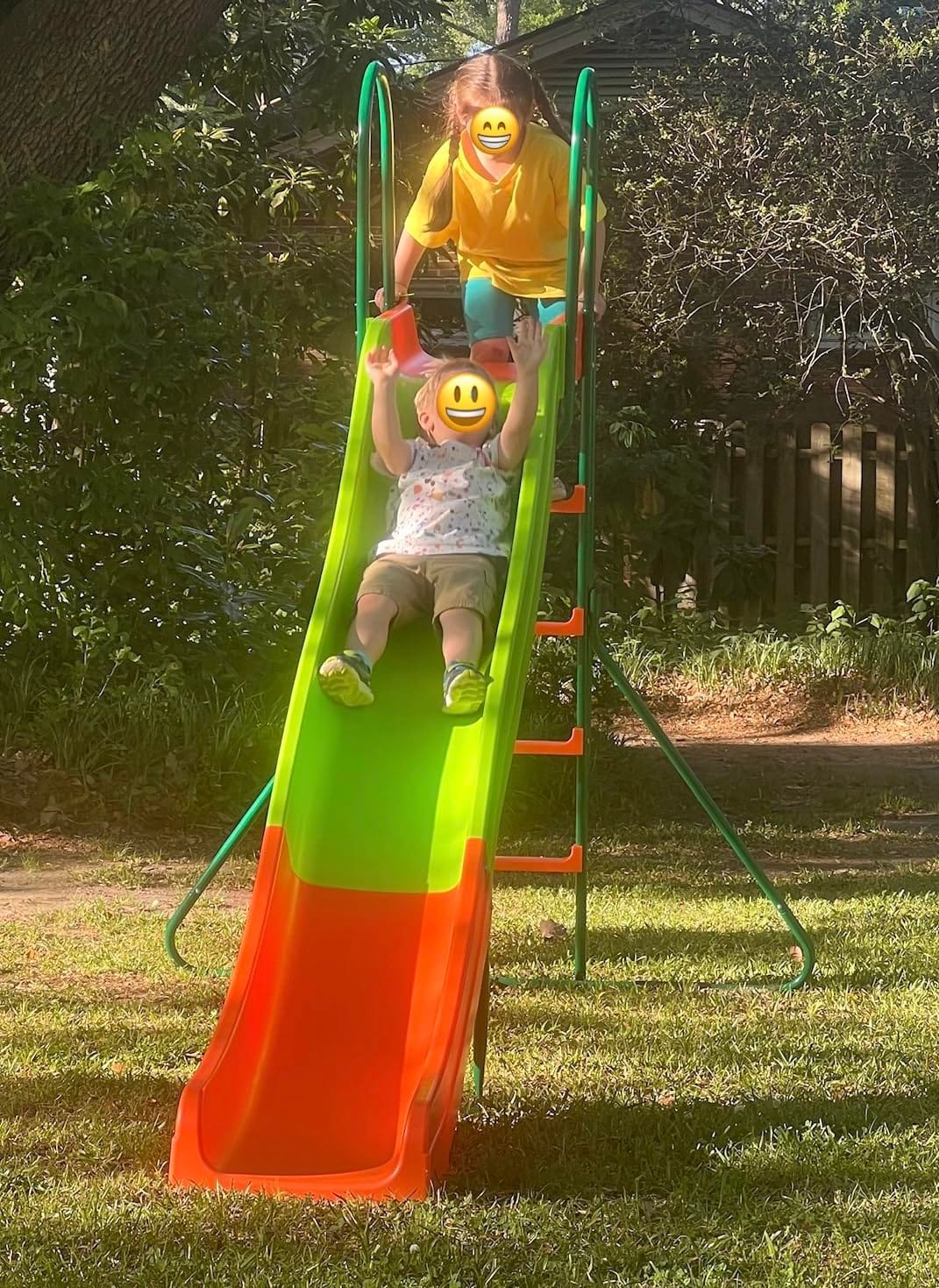 PLATPORTS Extra Large 10 Ft Water Slide for Kids, Indoor & Outdoor – Freestanding Wave Slide Converts to Water Slide via Hose Connector, Hose Clamps Included, Backyard Lawn Summer Fun, Ages 3 to 10 customer photo 1