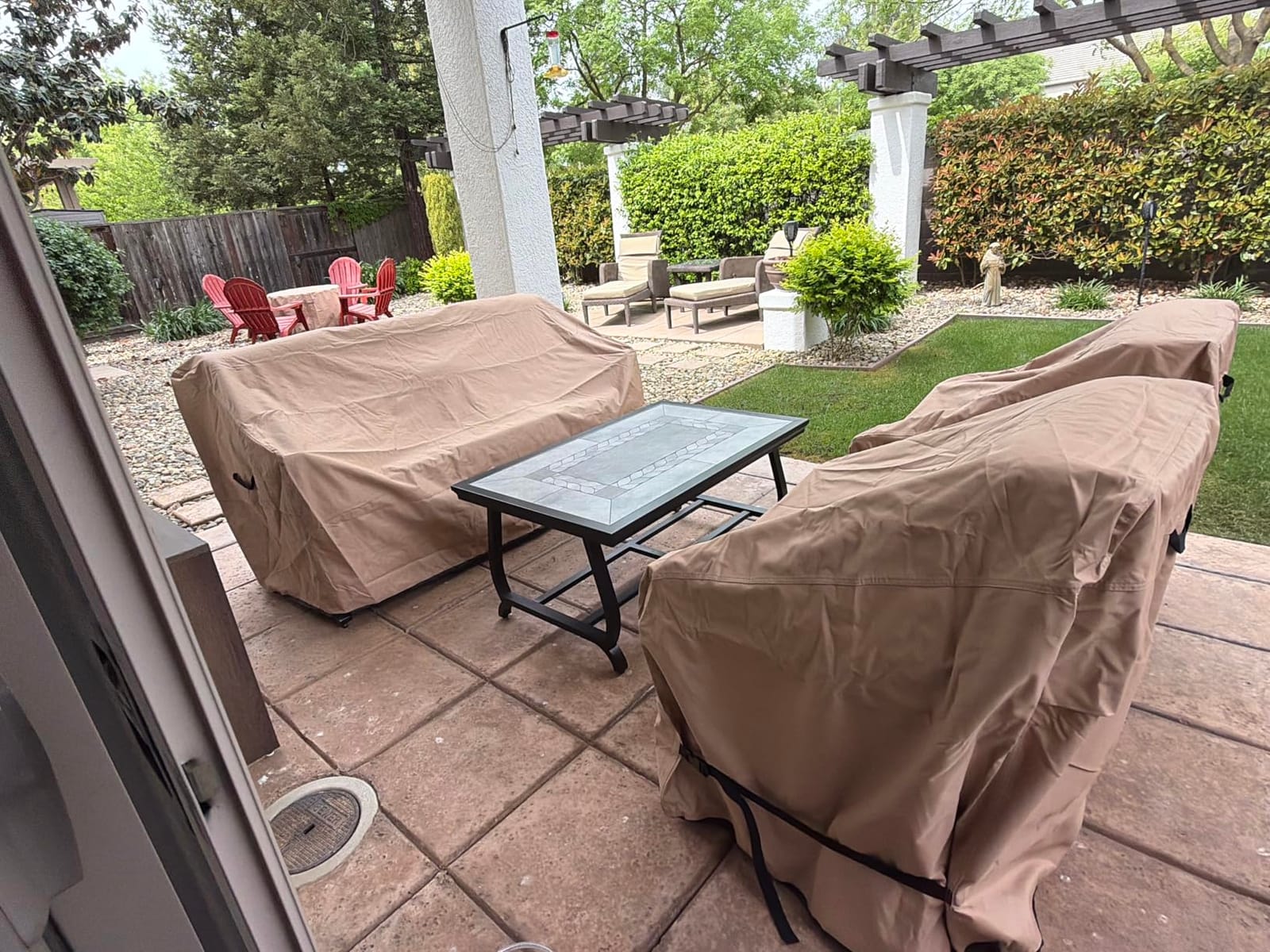 ULTCOVER Waterproof Outdoor Bench Furniture Cover 86W x 30D x 35H in customer photo 1