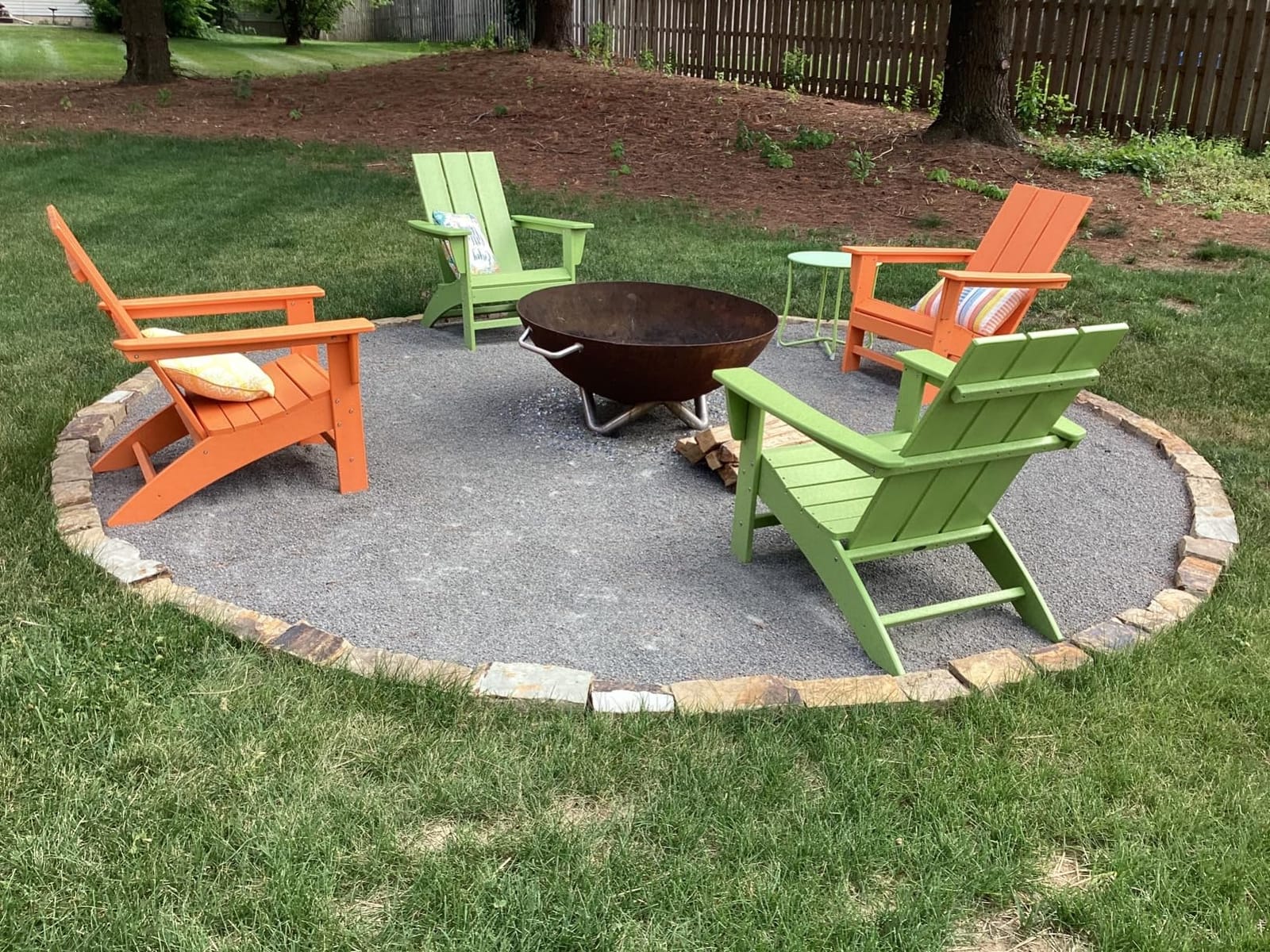 POLYWOOD Modern Adirondack Chair – All-Weather Outdoor Lawn Adirondack Chairs – HDPE, Fade-Resistant & Durable Outdoor Furniture – For Patio, Deck & Fire Pit Chairs – Black customer photo 2