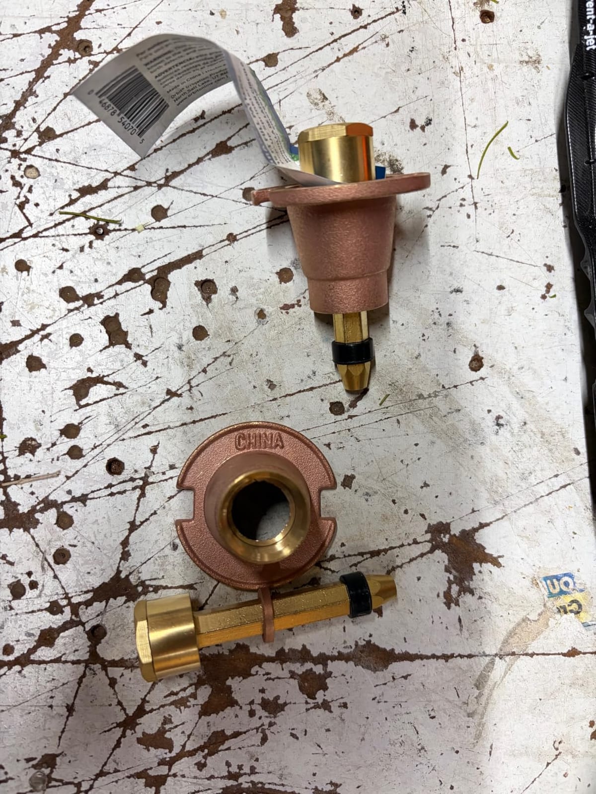 5-Pack Orbit 54070 Brass Pop-Up Flush Head Sprinkler with Full Pattern Spray Nozzle customer photo 1
