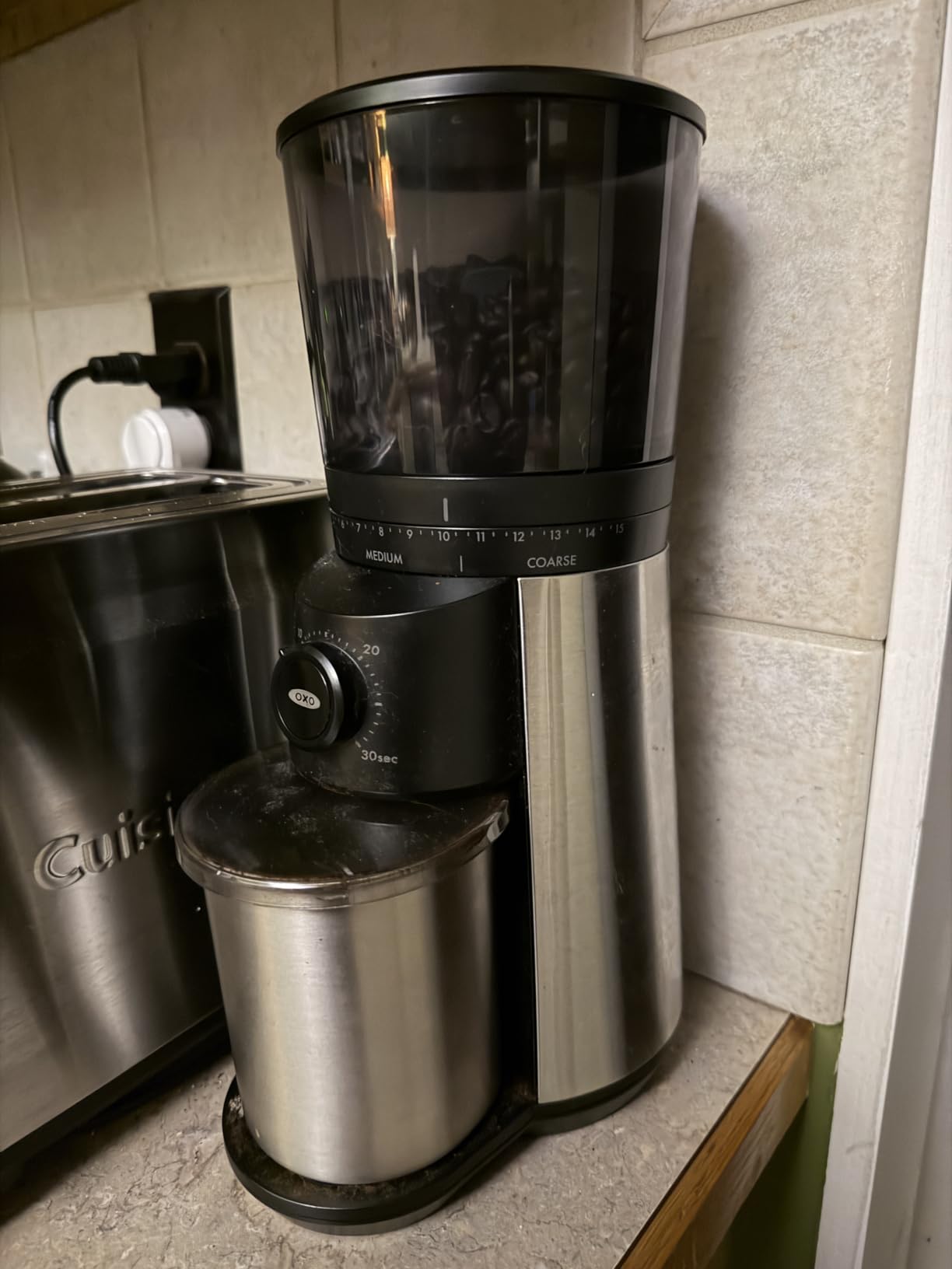 OXO Brew Conical Burr Electric Coffee Bean Grinder - 12 Oz, Silver customer photo 2