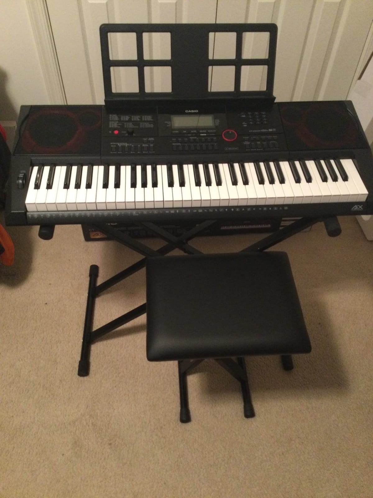 Casio CT-X3000 61-Key Keyboard Bundle with Adjustable Stand, Bench, Sustain Pedal, Online Lessons, Instructional DVD, and Austin Bazaar Polishing Cloth customer photo 1
