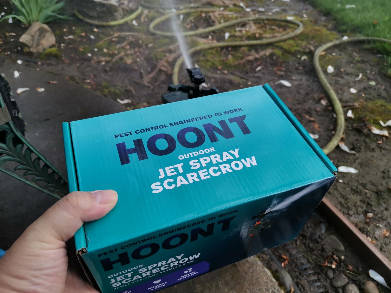 Hoont Deer Repellent & Cat Repellent Outdoor- Cat Deterrent for Garden- Rabbit & Dog Repellent for Yard- Motion Activated Sprinkler & Motion Sensor Sprinkler to Deter Animals customer photo 1