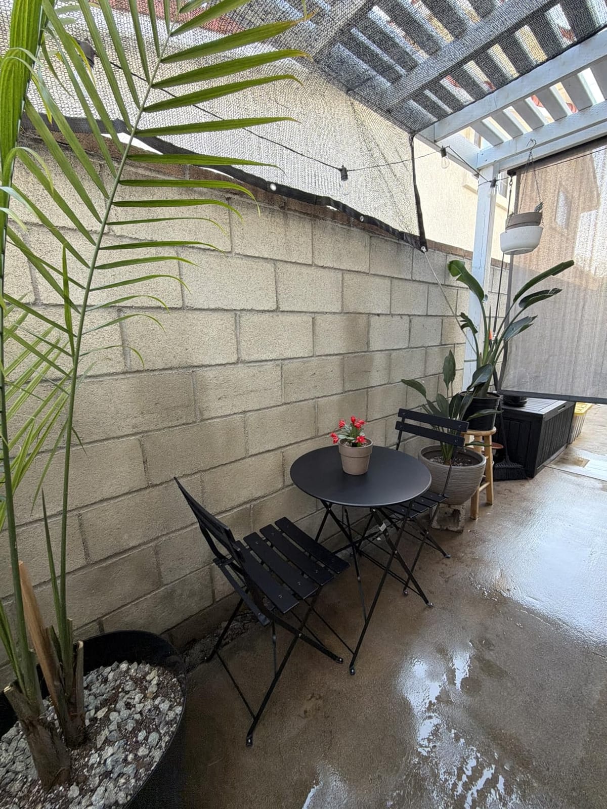 Grand Patio 3 Piece Folding Patio Bistro Set for Outdoor Balcony, Yellow customer photo 2