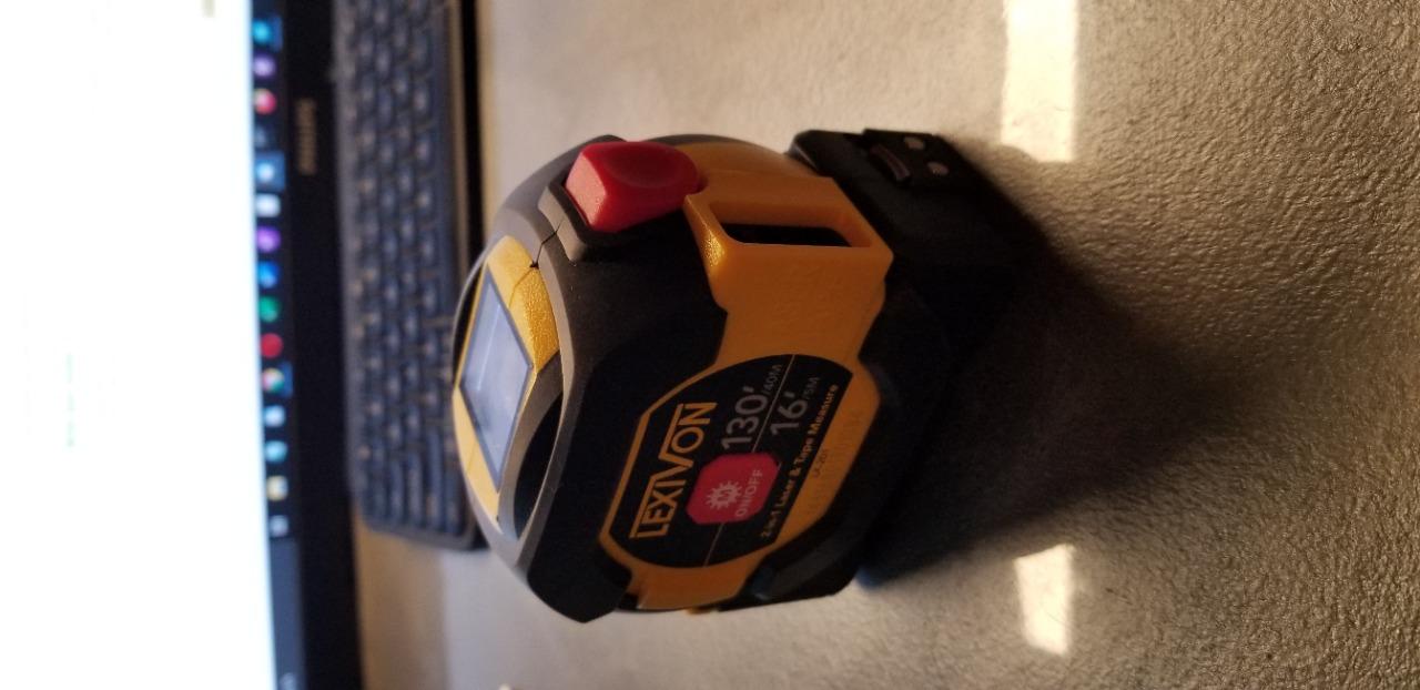 LEXIVON 2 in 1 Digital Laser Tape Measure | 130ft/40m Laser Distance Meter Display On Backlit LCD Screen with 16ft/5m AutoLock Measuring Tape | Ft/Inch/Fractions/M/mm(LX-201) customer photo 1