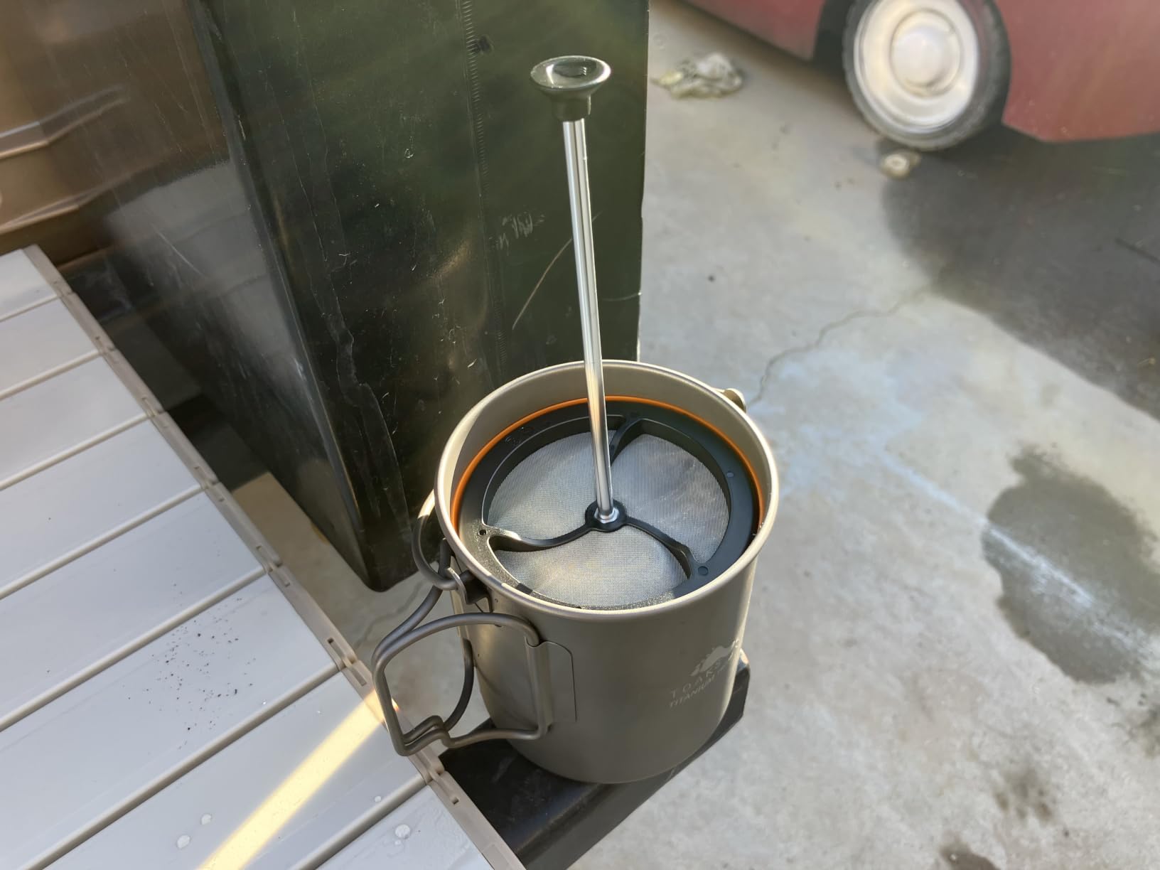 Jetboil Silicone French Press Coffee Maker Camping Stoves, Regular customer photo 1