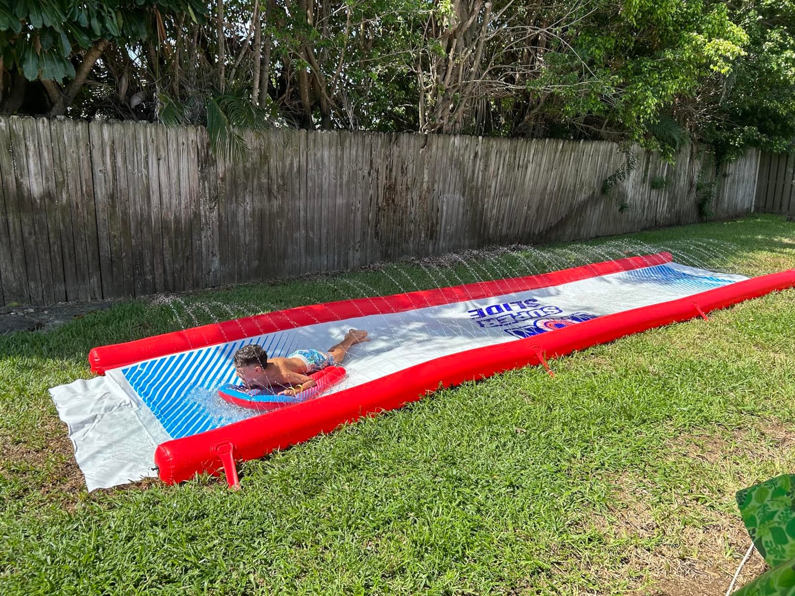 Wow Sports Super Inflatable Lawn Water Slide - 25 ft - Zigzag Sprinklers customer photo 2