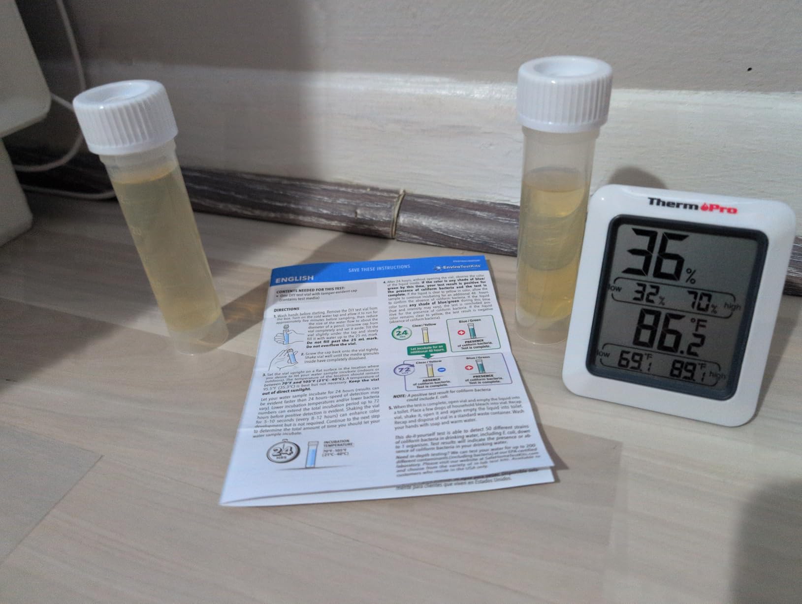 Safe Home DIY Bacteria in Water Test Kit (1 Pack) customer photo 2