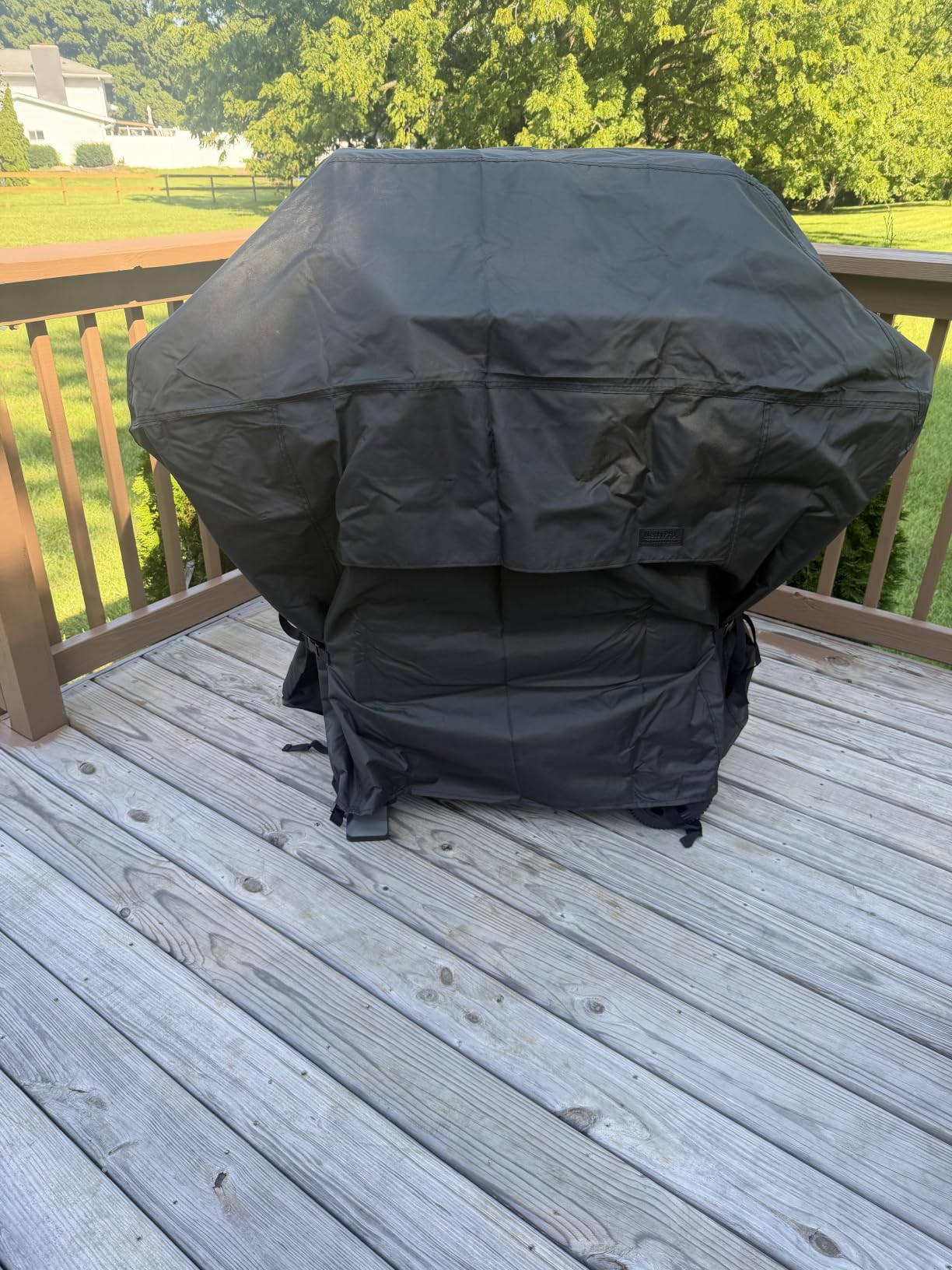 NettyPro Grill Cover for Outdoor Grill 60 inch Waterproof Heavy Duty Gas BBQ Cover for Outside Weber, Char-Broil, Brinkmann, Jenn Air, Nexgrill 3-4 Burners Barbecue, Brown customer photo 1
