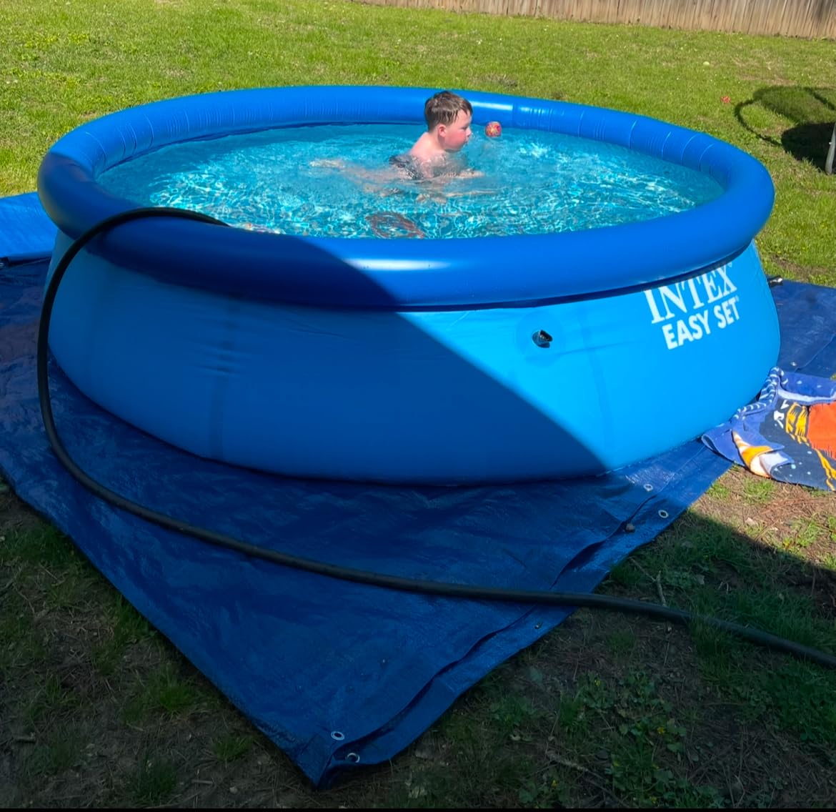 INTEX Easy Set 8ft x 24in Inflatable Ring Above Ground Swimming Pool customer photo 1