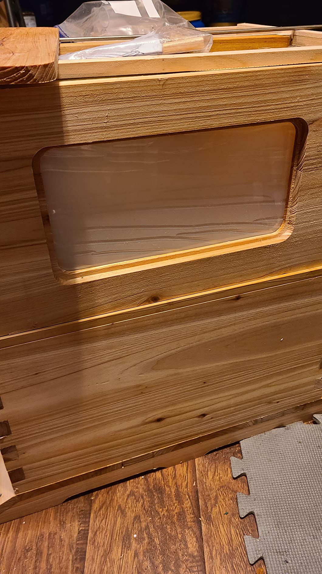 LANGLANG Automatic Wooden bee hive House kit with 7 PCS Upgraded Auto Frame Comb-Beehive Box Honey Free harvesting. customer photo 2