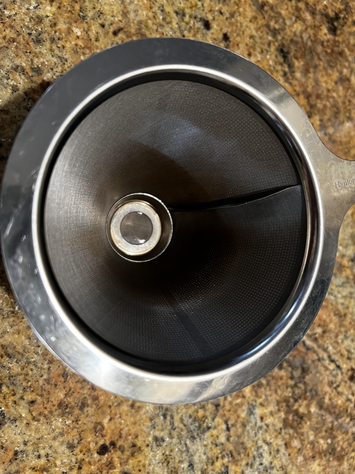 Hanlomele Pour Over Coffee Dripper, Paperless Reusable Coffee Filter, Pour Over Coffee Maker for Single Cup Brew, Double Mesh Design of Stainless Steel Cone Filter for Perfect Extraction (1-2 Cup) customer photo 2