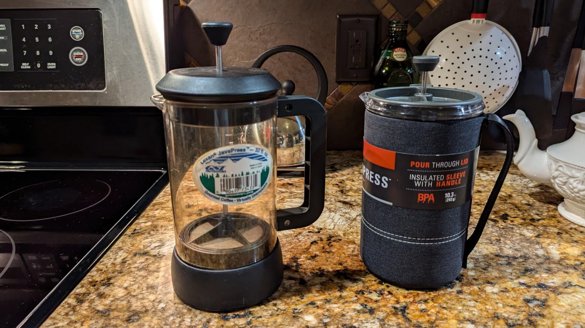 GSI Outdoors, 30 Fl Oz JavaPress, French Press Coffee Maker for Camping and Travel, Blue customer photo 2