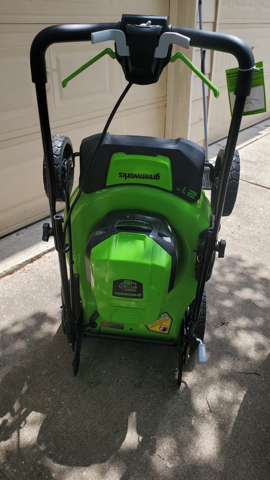 Greenworks 48V (24V x 2) 21in Self-Propelled Lawn Mower, Battery Kit customer photo 2