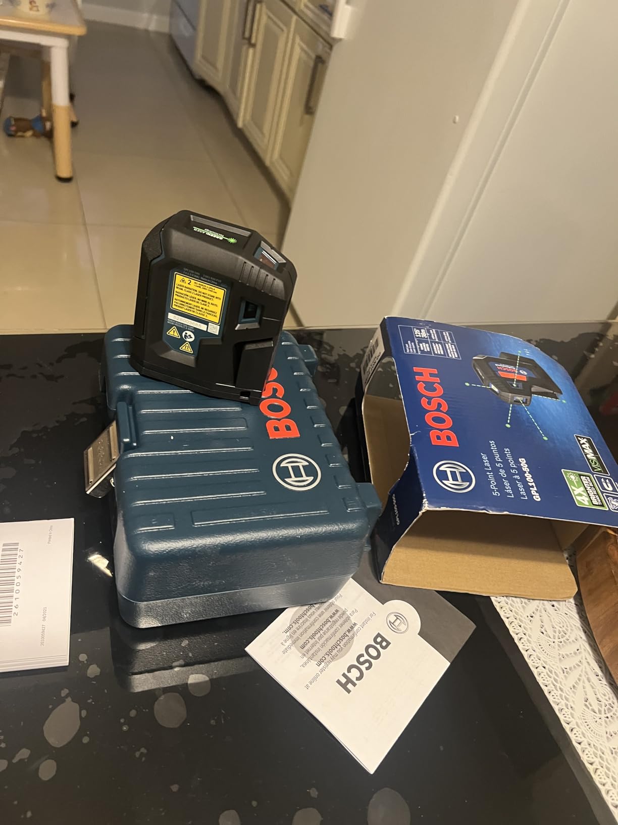BOSCH PRO GPL100-50G Green-Beam Five-Point Self-Leveling Alignment Laser customer photo 1