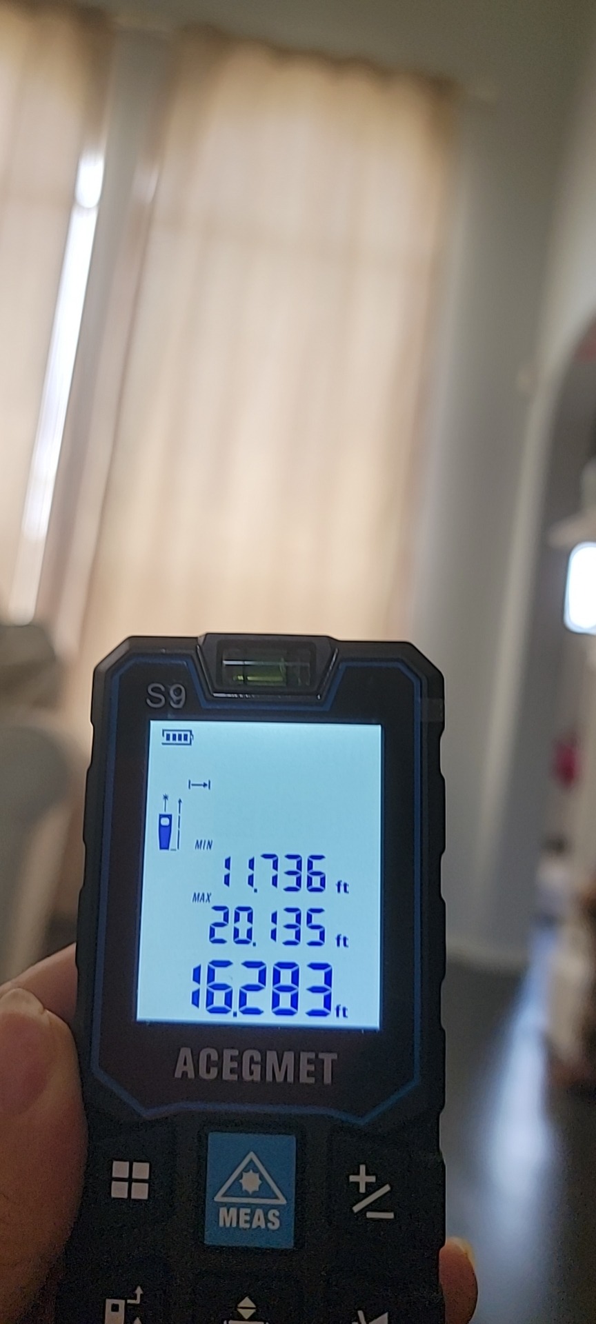 ACEGMET S9 229ft/70m Laser Measuring Tool, LCD Backlit Display customer photo 2