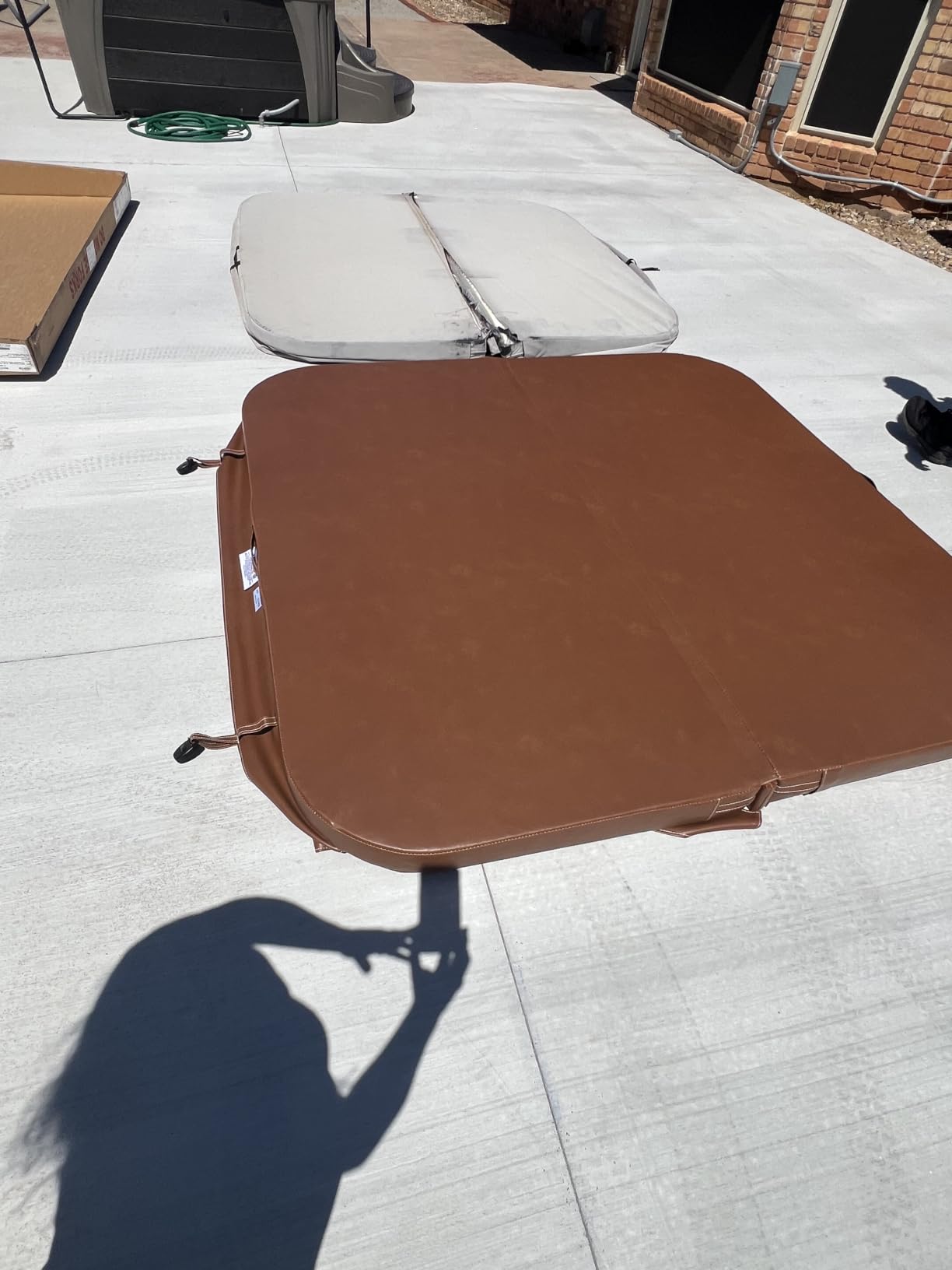 MySpaCover Custom-Made Hot Tub and Spa Cover Replacement | High-Density EPS Foam Insulation | HydroTex 600D or Marine Vinyl | Any Shape and Size up to 96 x 96 in. | 5-Year Warranty customer photo 2