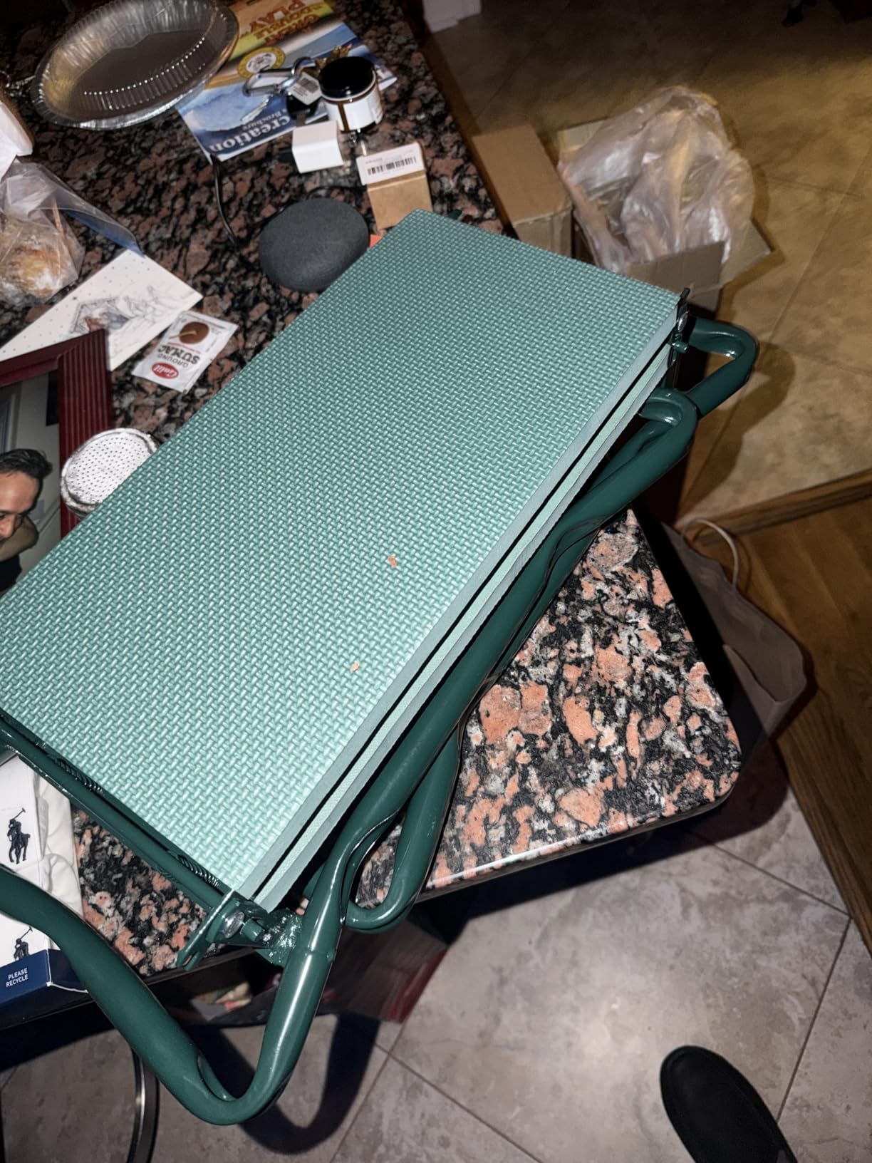 KVR Upgraded Garden Kneeler and Seat with Thicken & Widen Soft Kneeling Pad,Heavy Duty Foldable Gardener Stool with 2 Tool Pouches,Gardening Gifts for Women Mom Men Seniors¡… customer photo 1