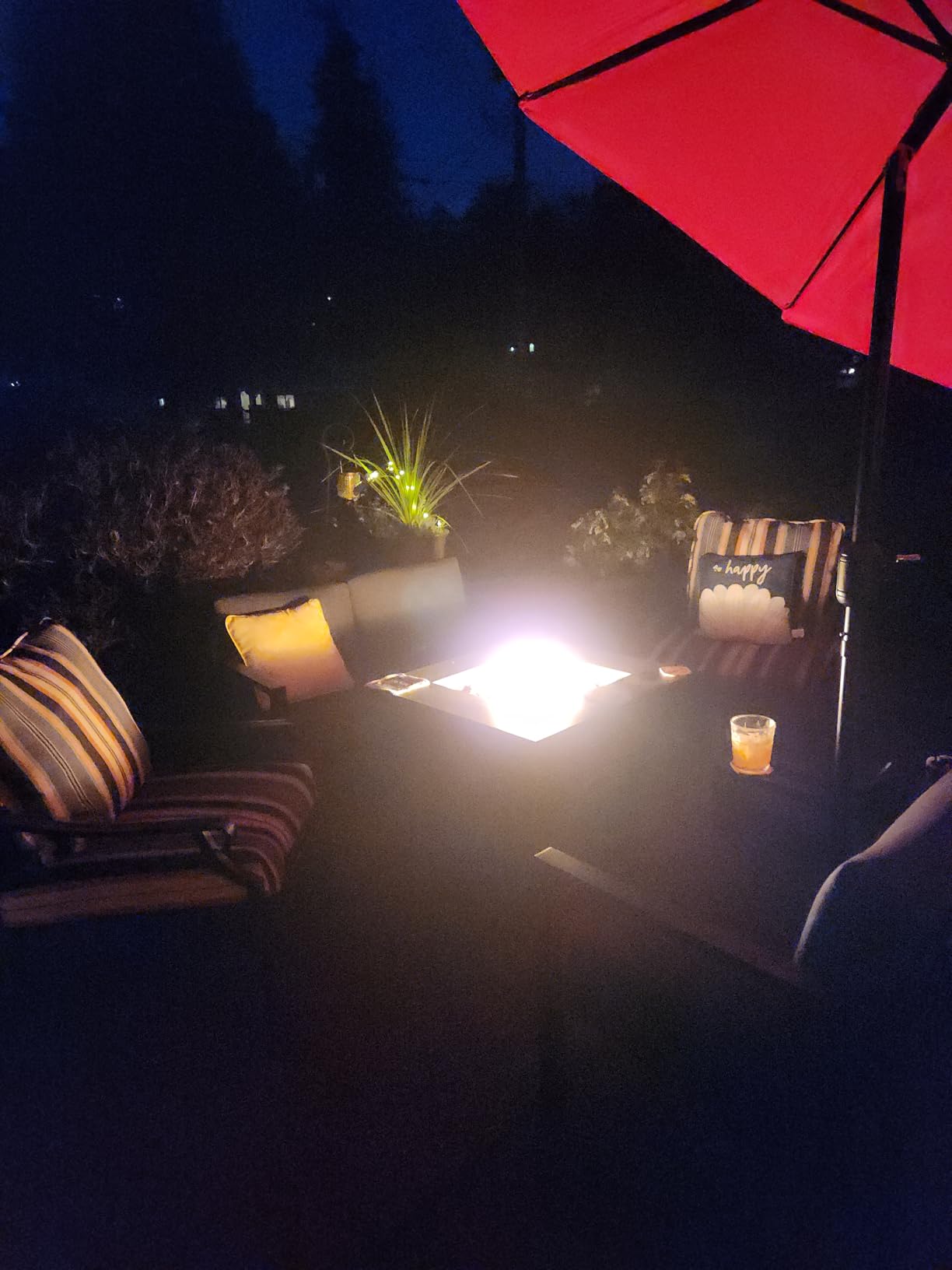 Ciays 28 Inch Propane Fire Pit CSA-Listed Outdoor Fire Pit Table, 50,000 BTU Steel Gas Fire Pits with Lid and Lava Rock, Add Warmth and Ambience to Parties On Patio Deck Garden,Black,CIFPT3-N1 customer photo 1