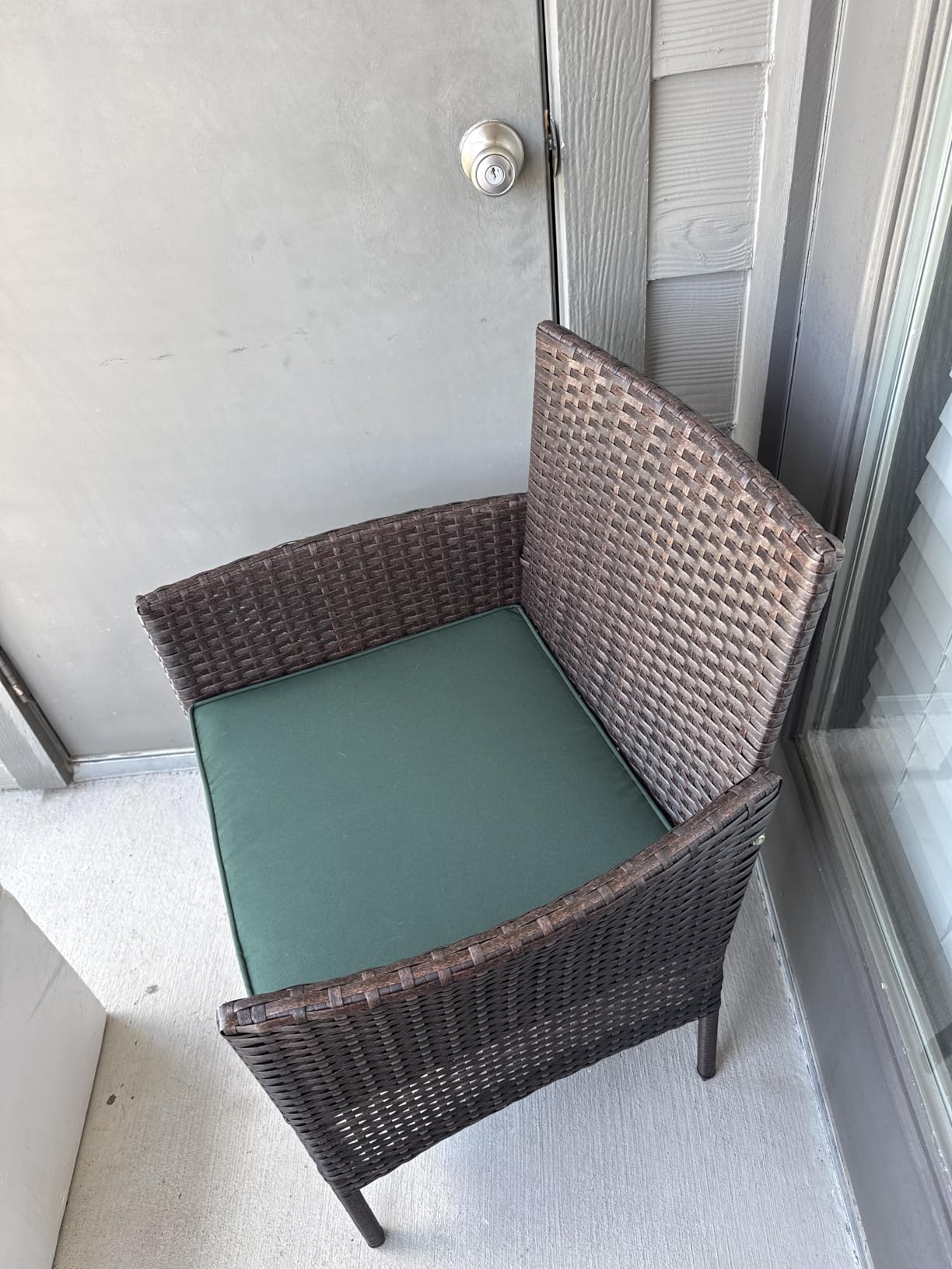 Best Choice Products 3-Piece Outdoor Wicker Conversation Bistro Set, Space Saving Patio Furniture for Garden w/Side Table - Gray/Black customer photo 1