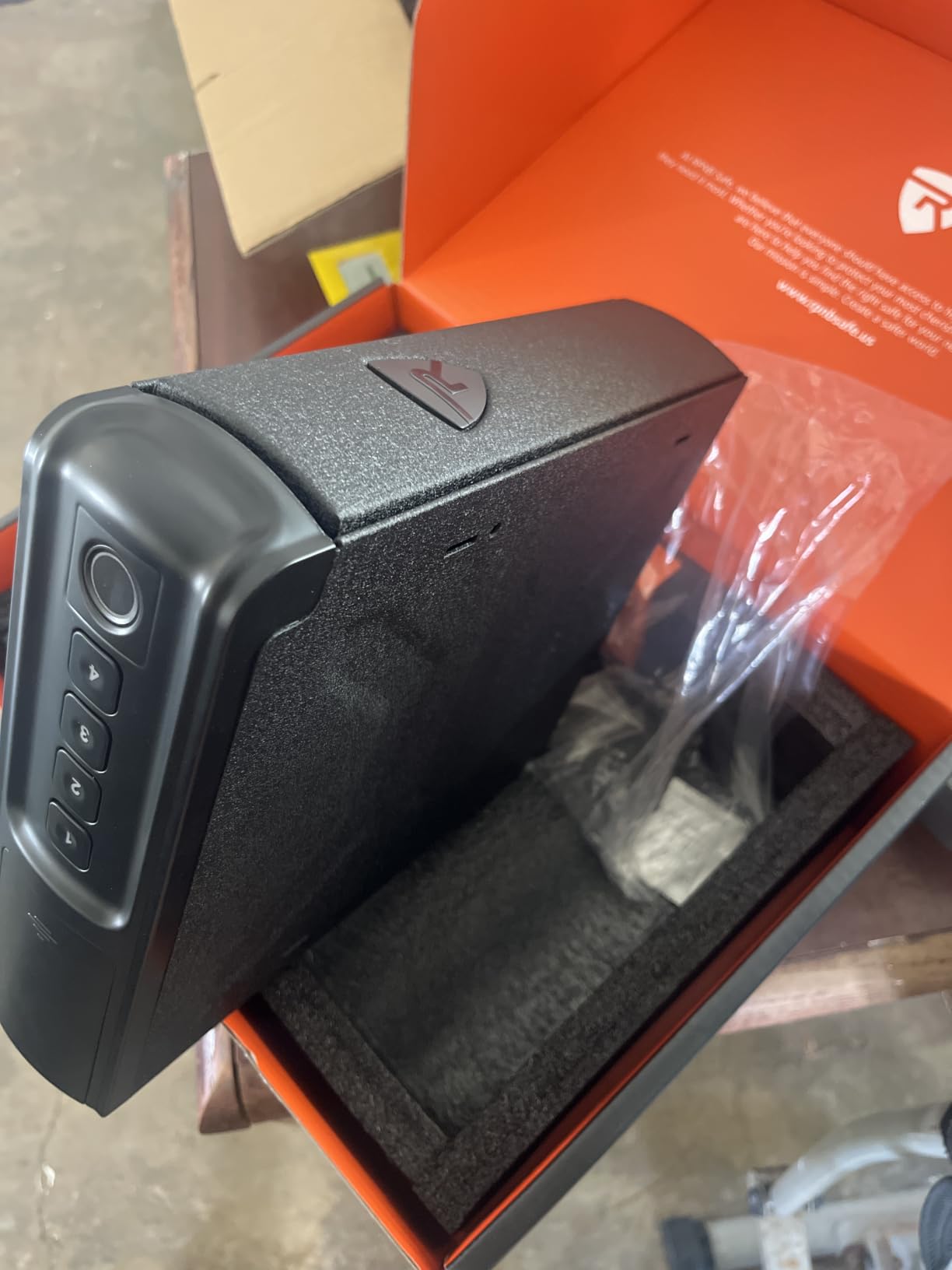 RPNB Bedside Gun Safe for Handgun,Biometric Handgun Safes,Small Pistol Safe customer photo 2