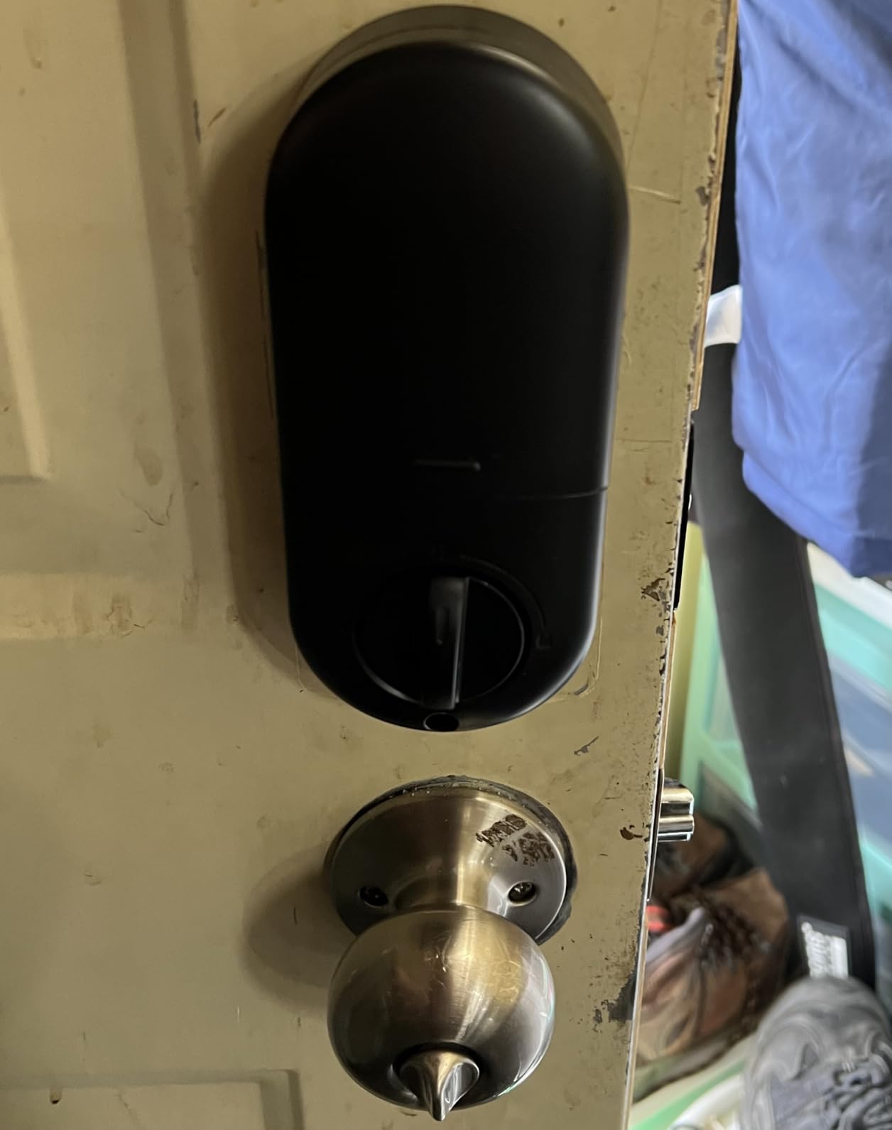 Veise RZ-A Electronic Keypad Deadbolt Door Lock, Satin Nickel customer photo 1