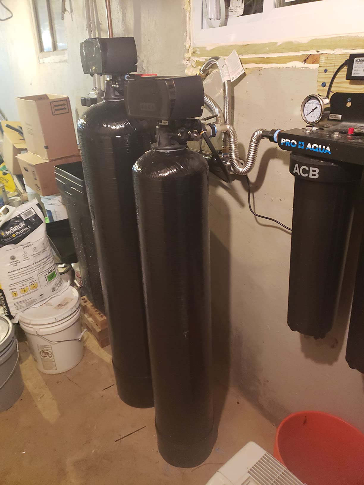 PRO+AQUA Elite 5-Stage Whole House Water Softener and Filter Bundle System for Well Water | Reduces Heavy Metals, Iron, Sulfur, Sediment, Chlorine, and More | Ideal for 3-4 Bathrooms (+ RO System) customer photo 1