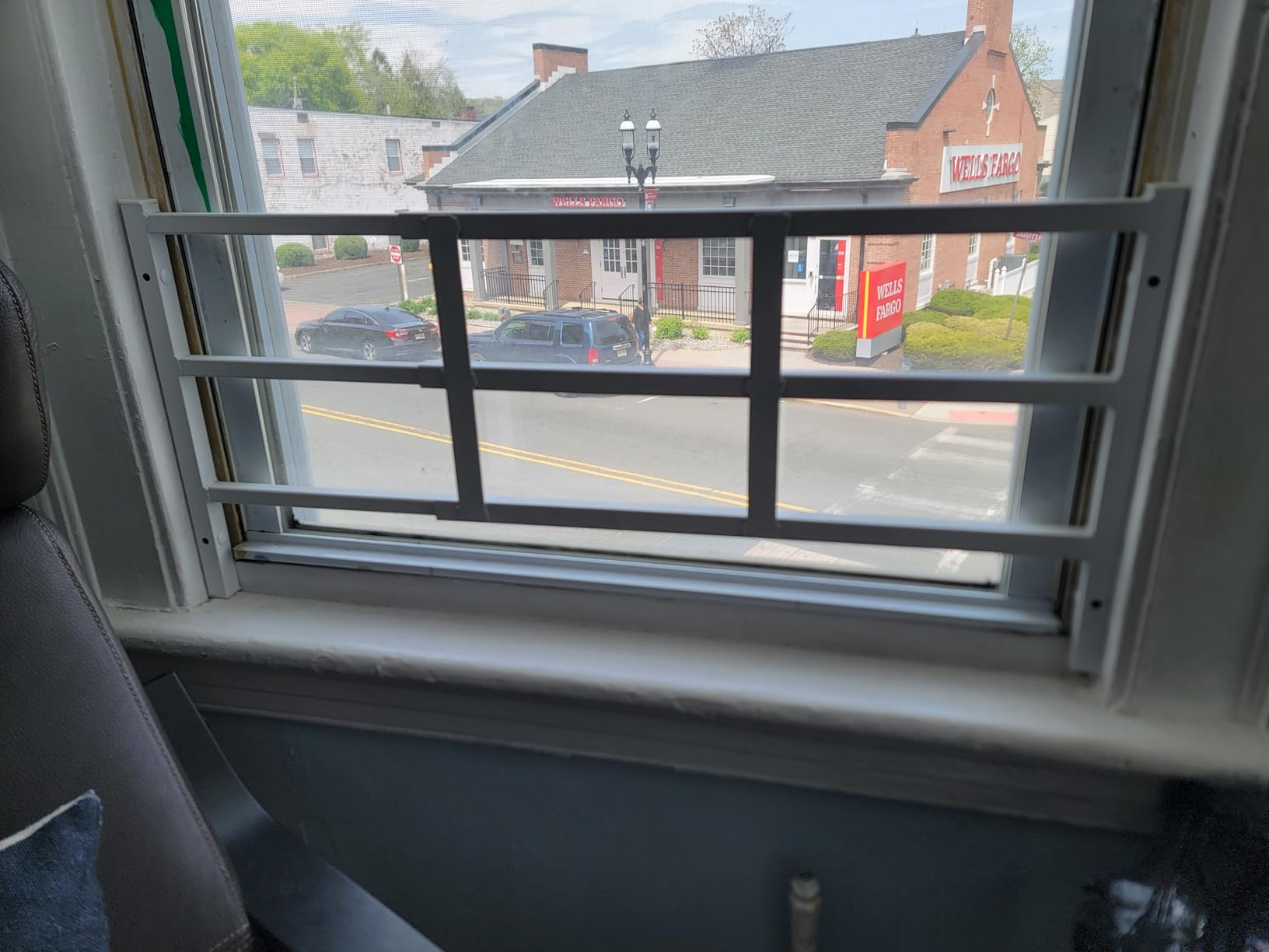 Fixed Window Safety Guard 19”x 38” Adjustable Width Prevents Accidental Falls, Non-Egress, Tamper Resistant Screws Included, White, Single Pack customer photo 2