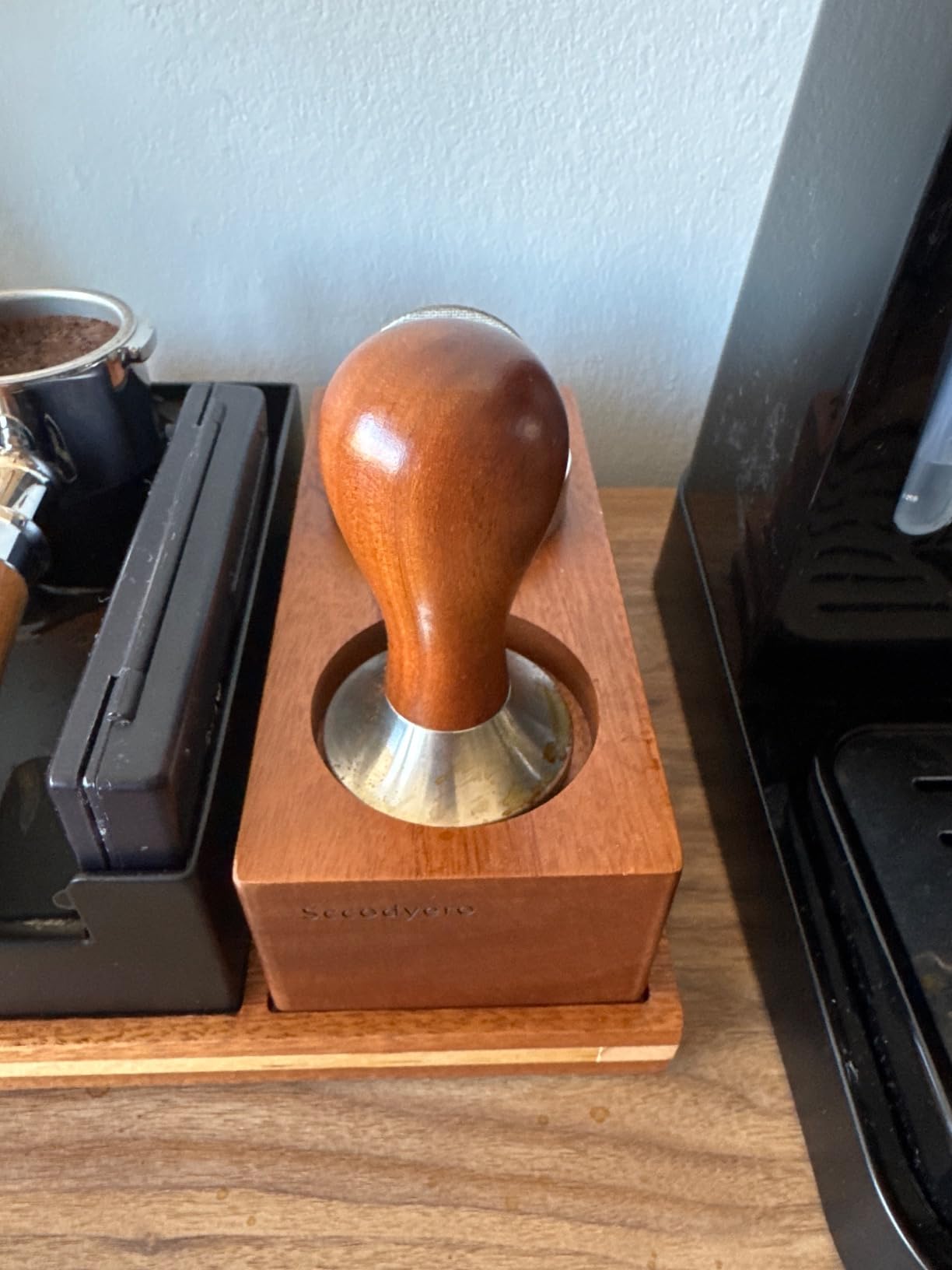 KYONANO 58mm Espresso Coffee Tamper with 304 Stainless Steel Ripple Base customer photo 1