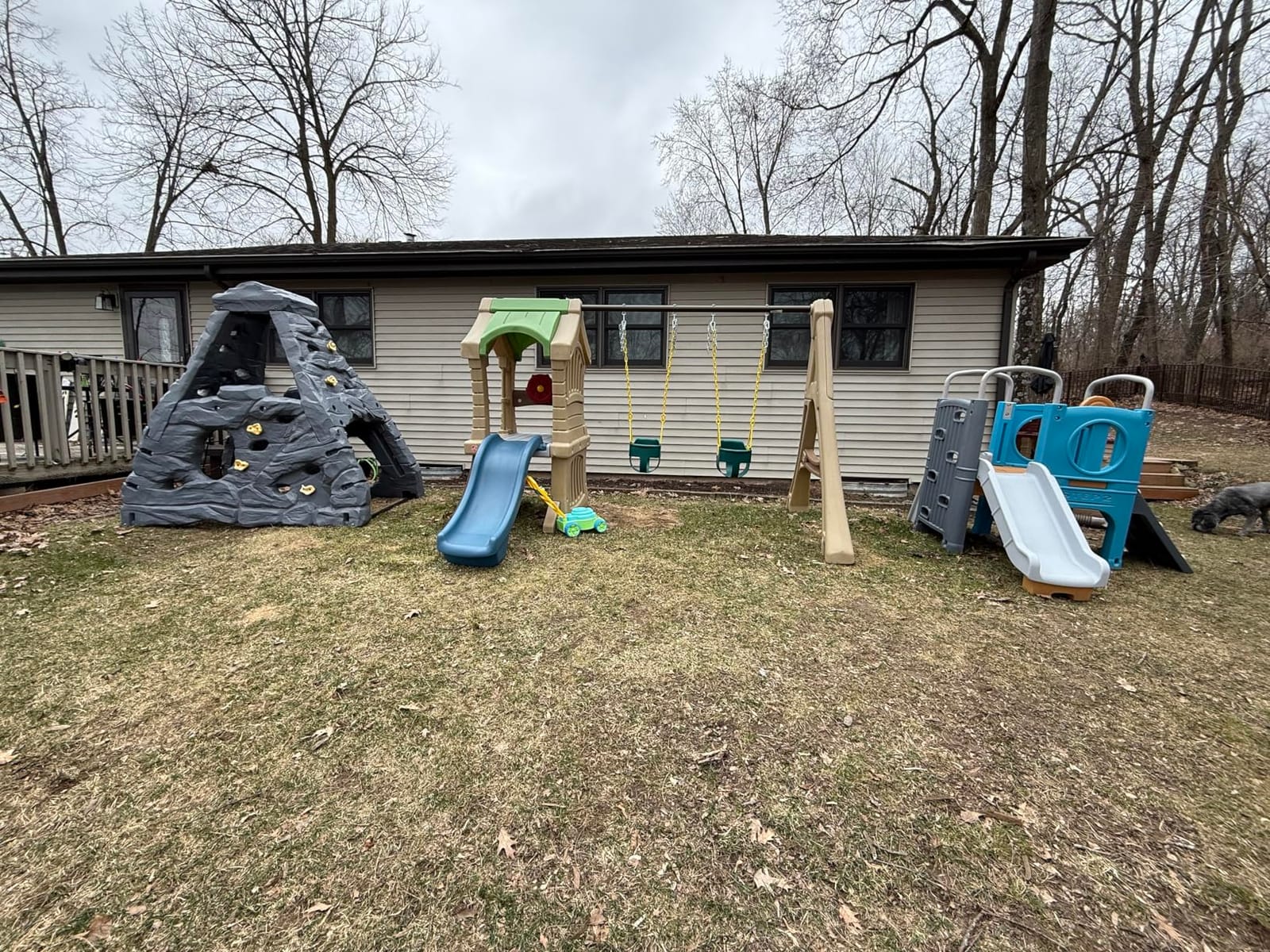 Step2 Scout & Slide Climber, Kids Outdoor Playset, Backyard Playground Set, Slide, Climbing Wall, Tunnel, Outside Vintage Style Jungle Gym, for Toddlers 2-6 Years Old customer photo 1