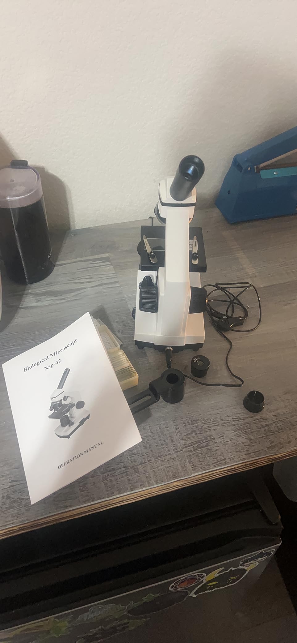 PalliPartners Compound Microscope for Adults & Students, White customer photo 2