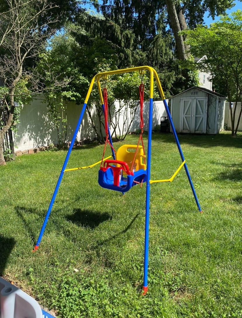Foldable Toddler Swing Set for Indoor & Outdoor Use customer photo 2