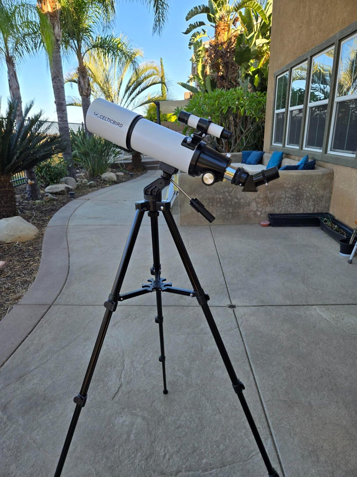 Celticbird Telescope for Adults High Powered, 80mm Aperture 600mm AZ Mount Refractor Telescope for Kids Beginners - Portable Telescopes for Adults Astronomy with Backpack, Phone Adapter, Moon Filter customer photo 2