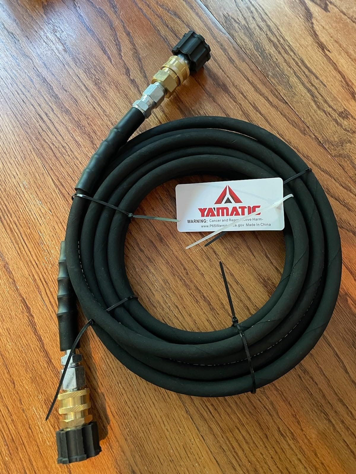 YAMATIC Pressure Washer Hose 50 FT, Steel-Wire Braided, 4000 PSI customer photo 1