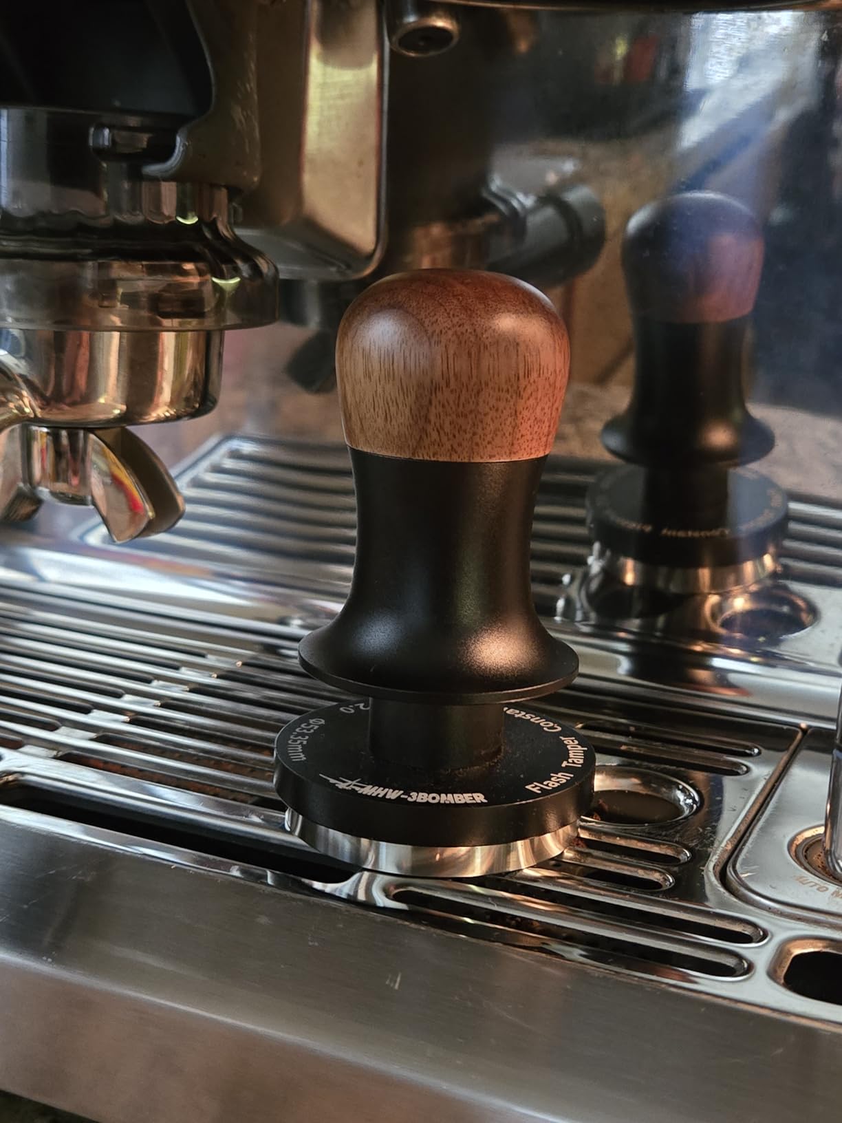 MHW-3BOMBER 58mm Espresso Tamper - 3 Spring Loaded Coffee Tamper with 15lb / 30lbs Replacement Springs - Barista Calibrated Tamper with Sound Feedback - Compatible with 58mm Portafilter T6172T-OS customer photo 1