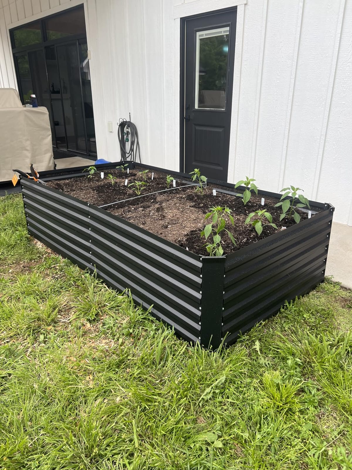 FOOWIN 8x4x2ft Raised Garden Bed Outdoor, Galvanized Steel Garden Beds customer photo 2