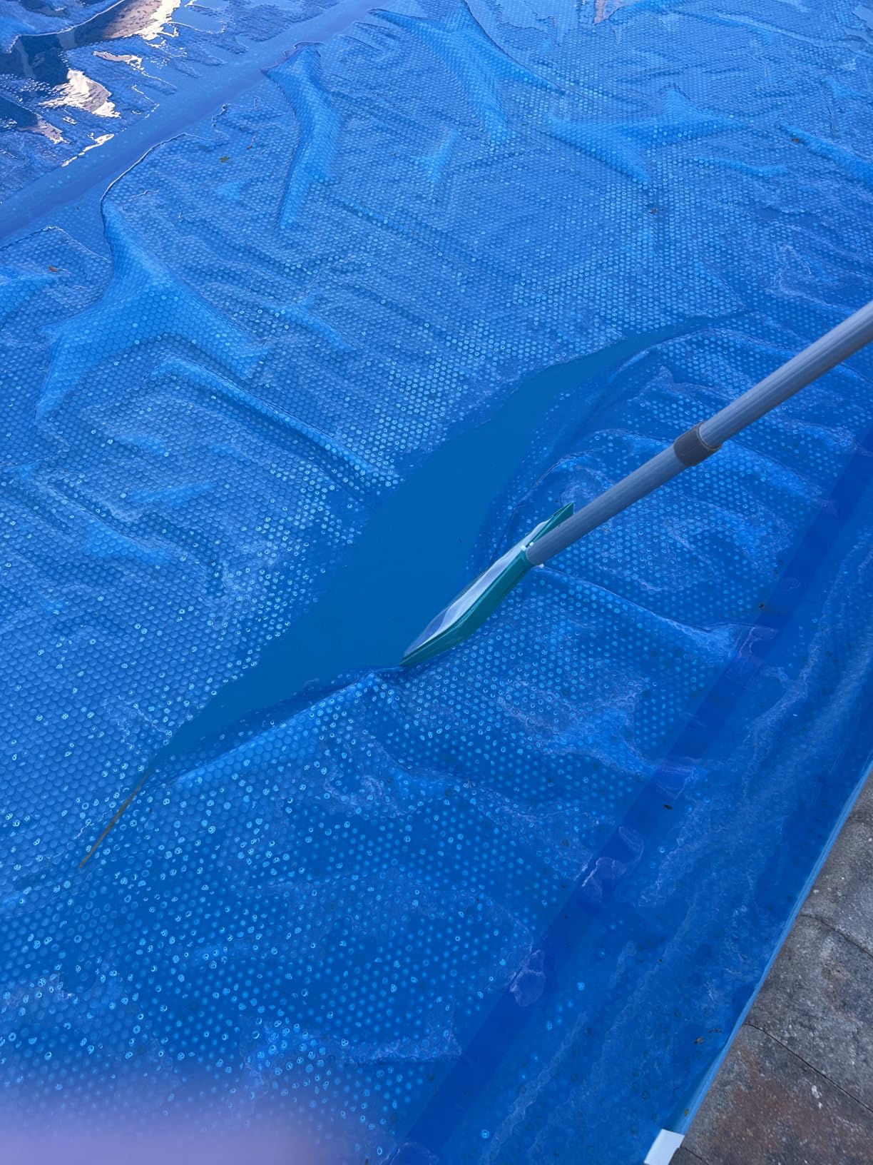In The Swim 16' x 32' Standard Blue Rectangle Solar Pool Cover 8 Mil customer photo 2