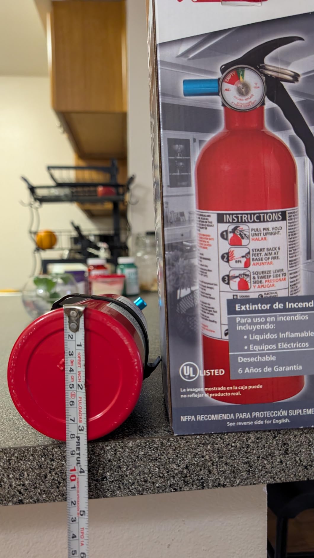 Kidde Basic 5 Fire Extinguisher for Home, 5-B:C, FA5G customer photo 2