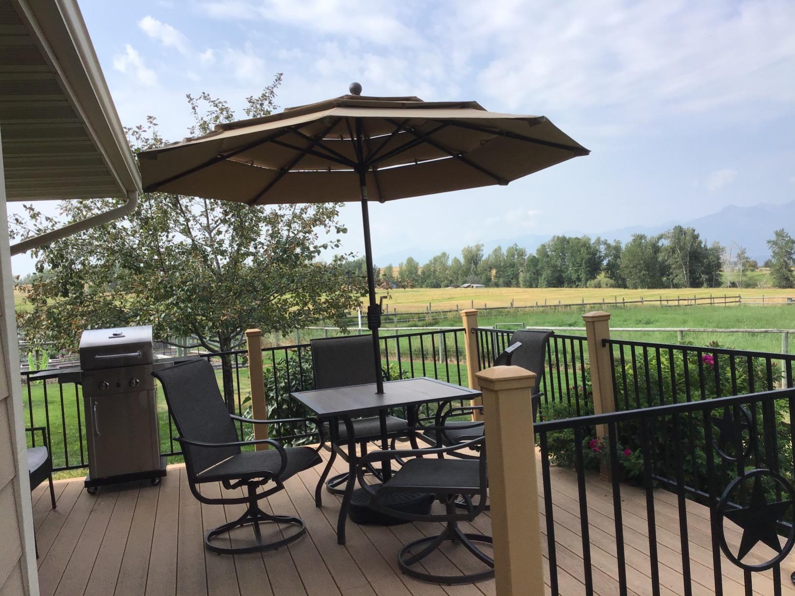 Sophia & William Patio Dining Set for 6, Round Table & Swivel Chairs, Blue customer photo 2