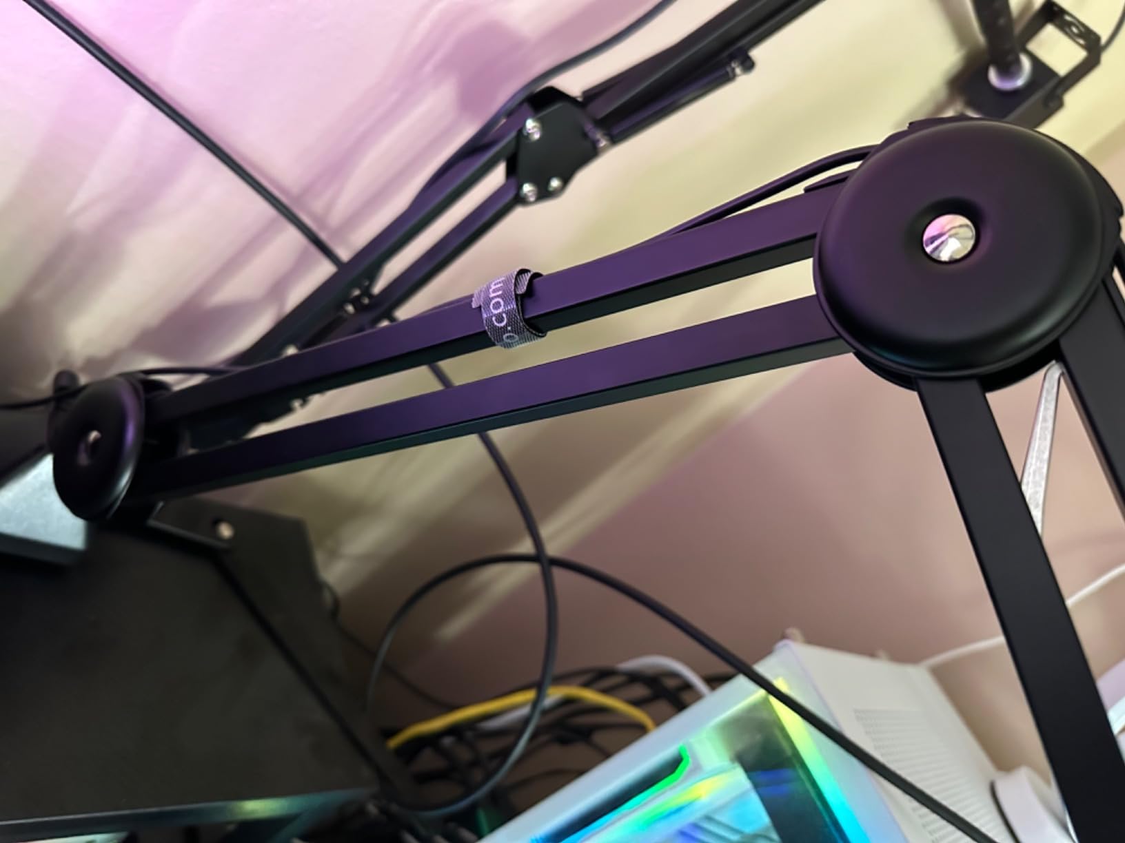MAONO BA37 Microphone Boom Arm, Heavy Duty Adjustable Metal Desk Stand customer photo 2