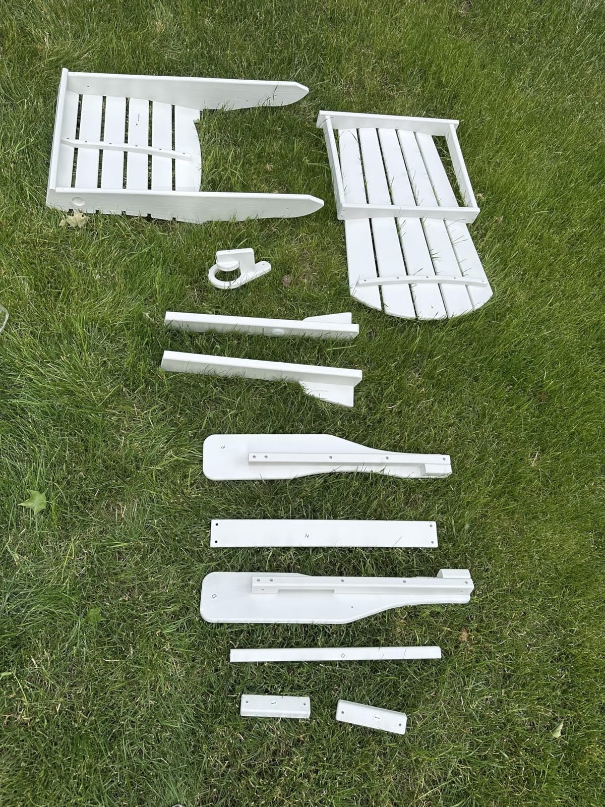 Plawdlik Folding Adirondack Chair with Cup Holder, HDPE All-Weather, Green customer photo 1