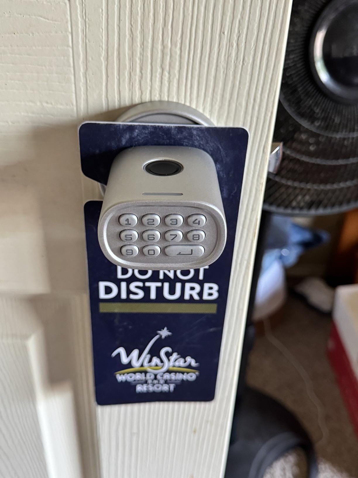 ThorBolt MD1 Fingerprint Door Knob Lock with Keypad, Black customer photo 1