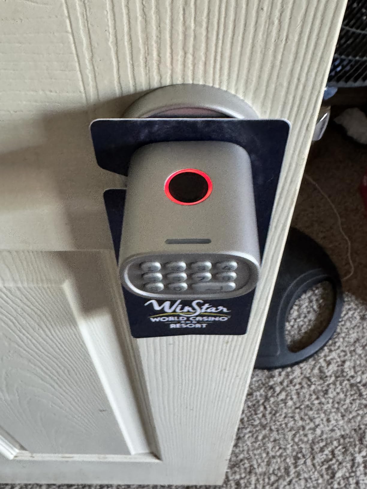 ThorBolt MD1 Fingerprint Door Knob Lock with Keypad, Black customer photo 2