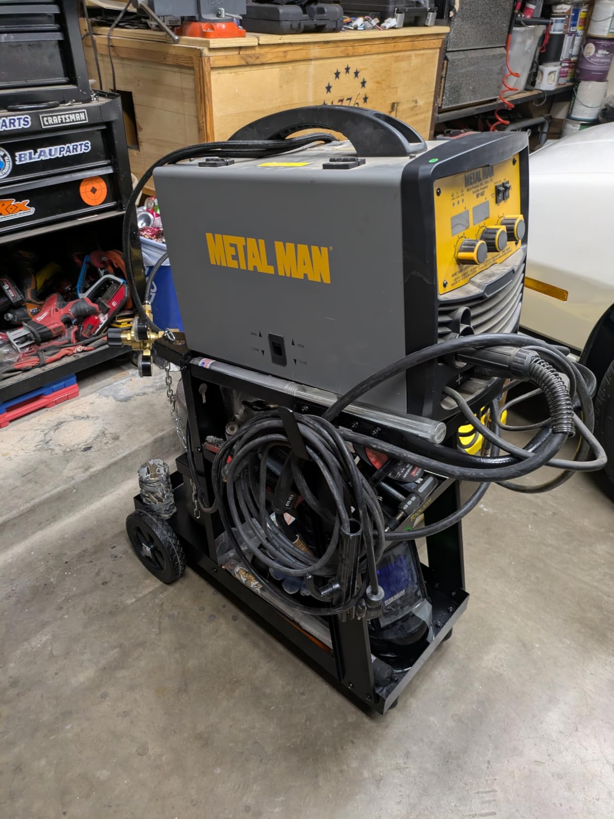 TOOLIOM 3-Tier Welding Cart with Tilted Top, 260 lb Capacity customer photo 1