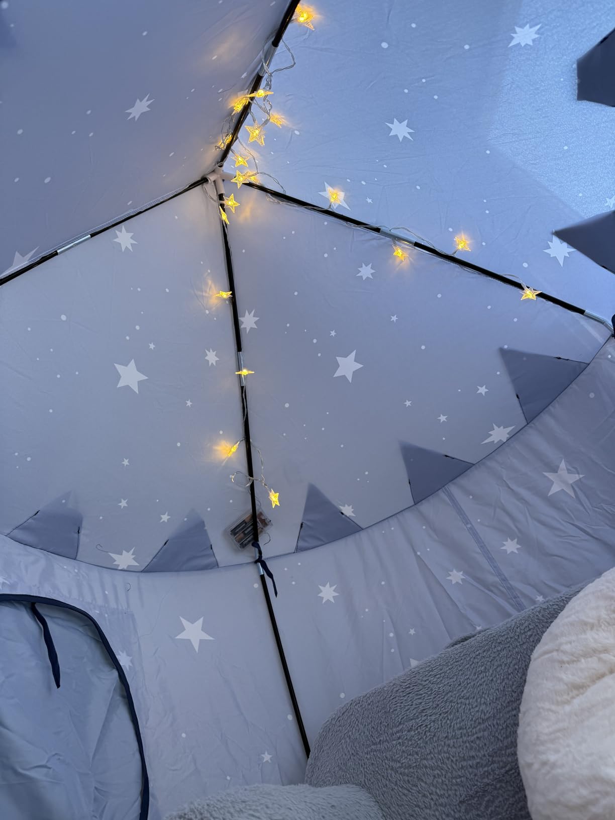 Tiny Land Kids Play Tent, Blue Castle Pop Up Tent for Toddlers Indoor customer photo 1